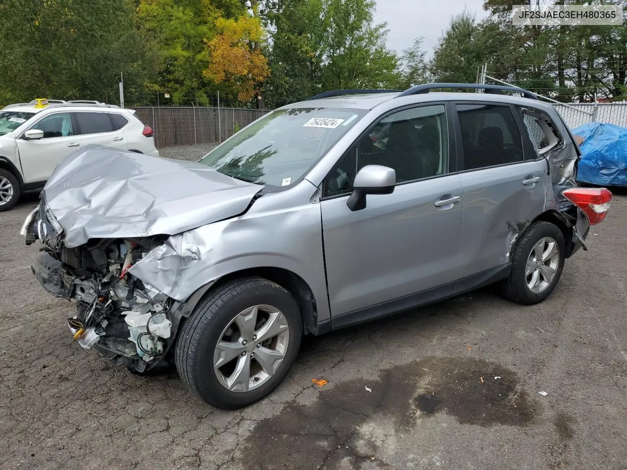 2014 Subaru Forester 2.5I Premium VIN: JF2SJAEC3EH480365 Lot: 75435424