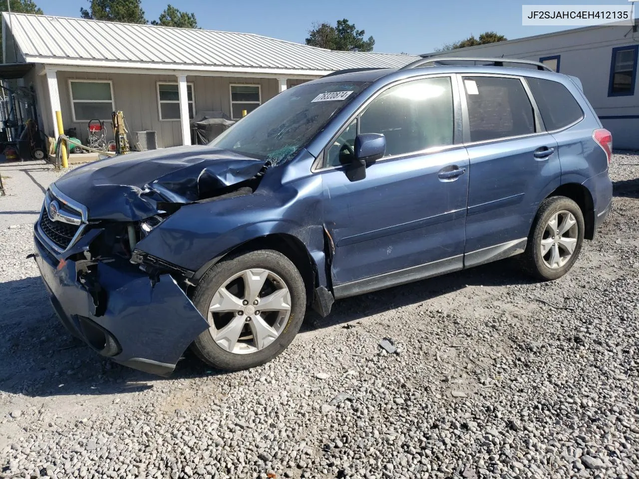 2014 Subaru Forester 2.5I Limited VIN: JF2SJAHC4EH412135 Lot: 76320874