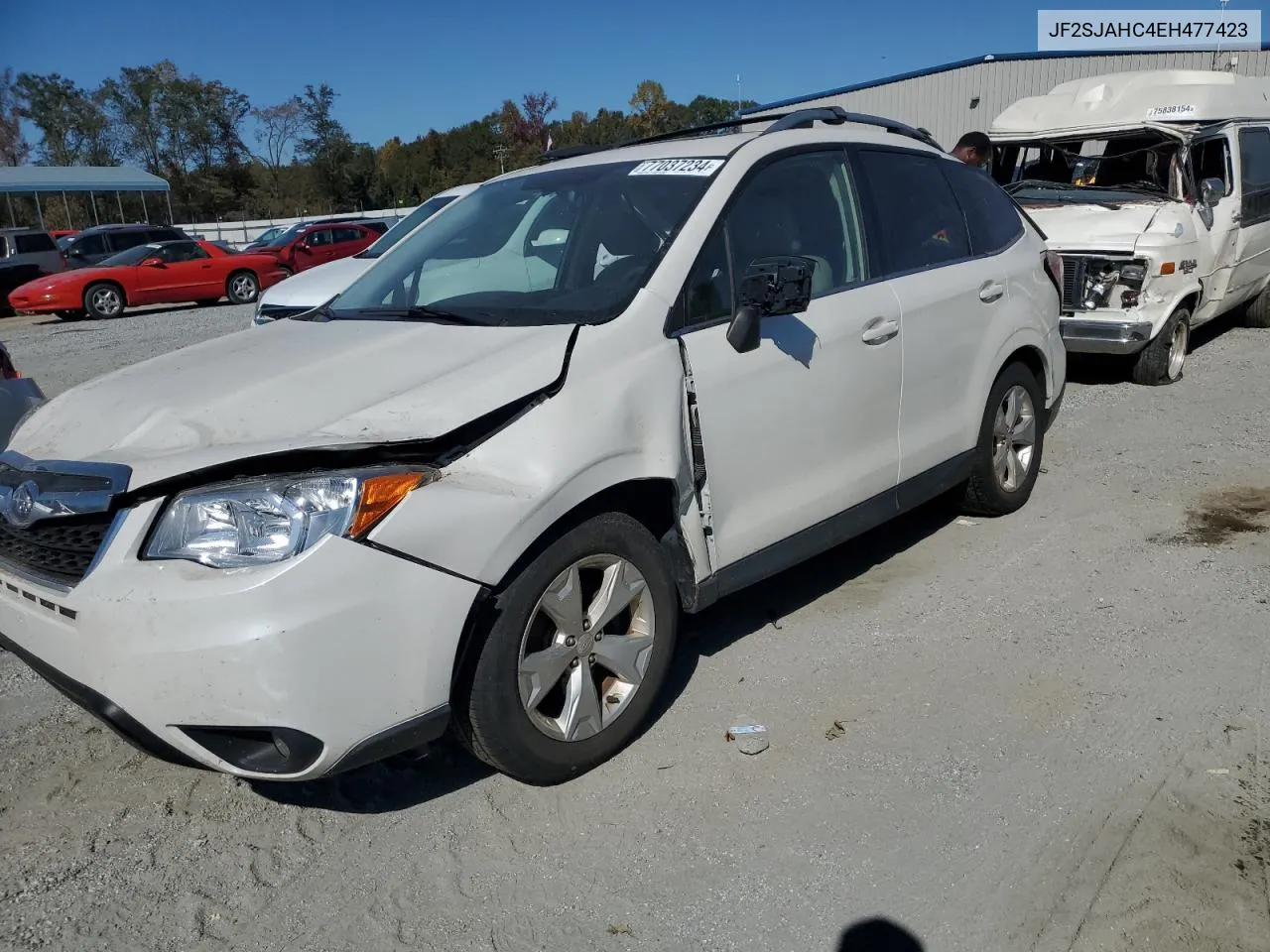 2014 Subaru Forester 2.5I Limited VIN: JF2SJAHC4EH477423 Lot: 77037234