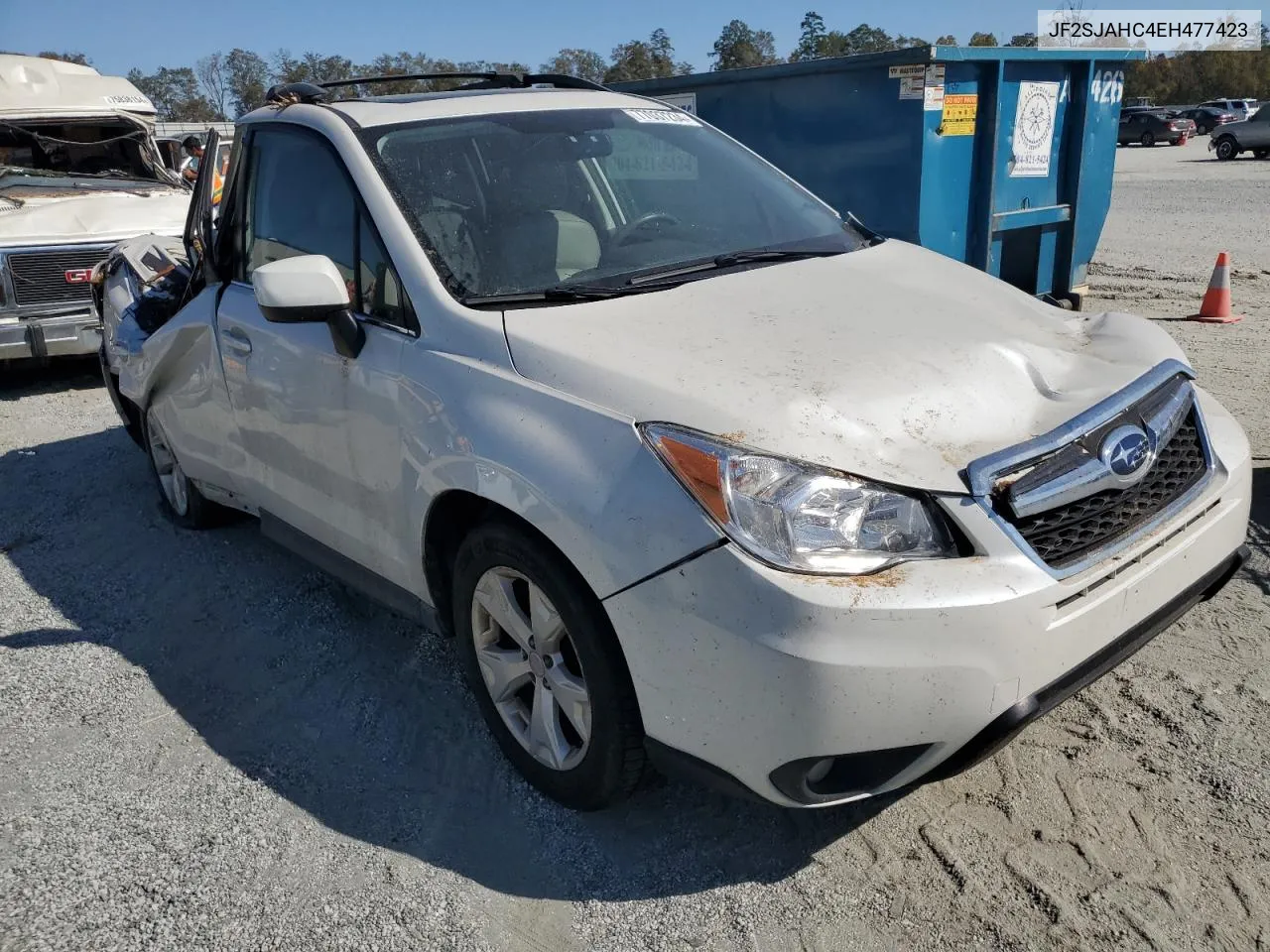 2014 Subaru Forester 2.5I Limited VIN: JF2SJAHC4EH477423 Lot: 77037234