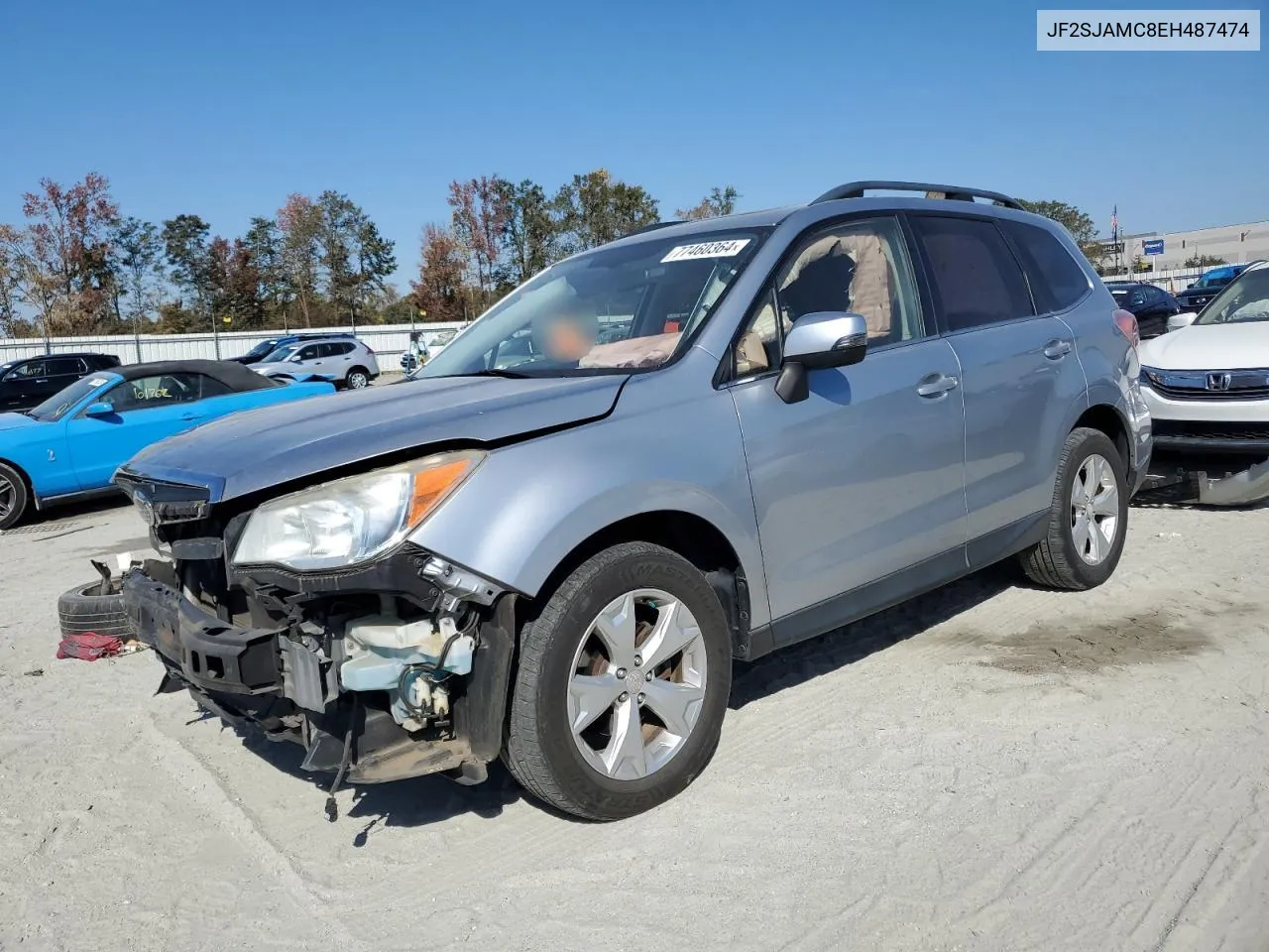 2014 Subaru Forester 2.5I Touring VIN: JF2SJAMC8EH487474 Lot: 77460364