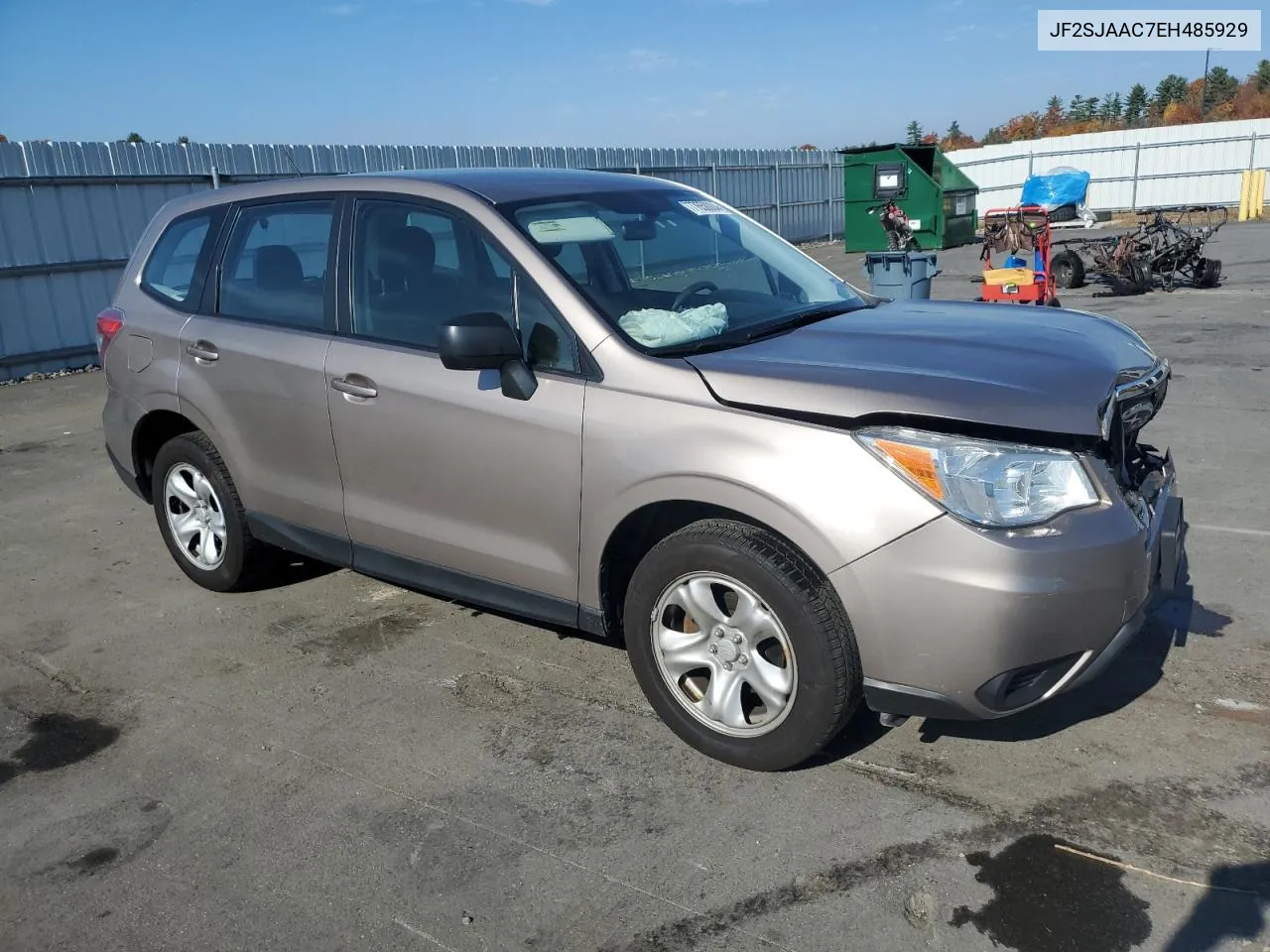 2014 Subaru Forester 2.5I VIN: JF2SJAAC7EH485929 Lot: 77650004