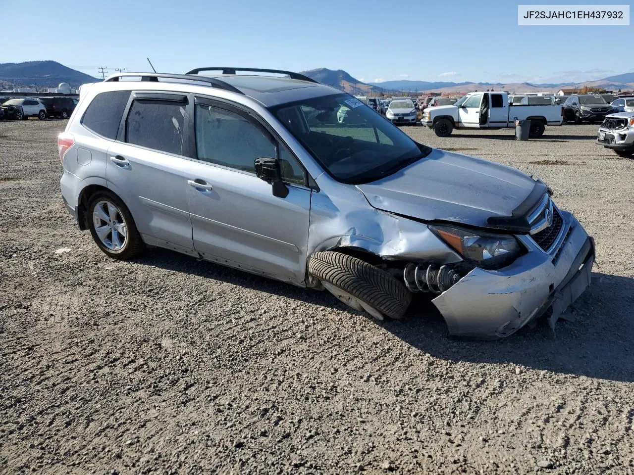 2014 Subaru Forester 2.5I Limited VIN: JF2SJAHC1EH437932 Lot: 77664424