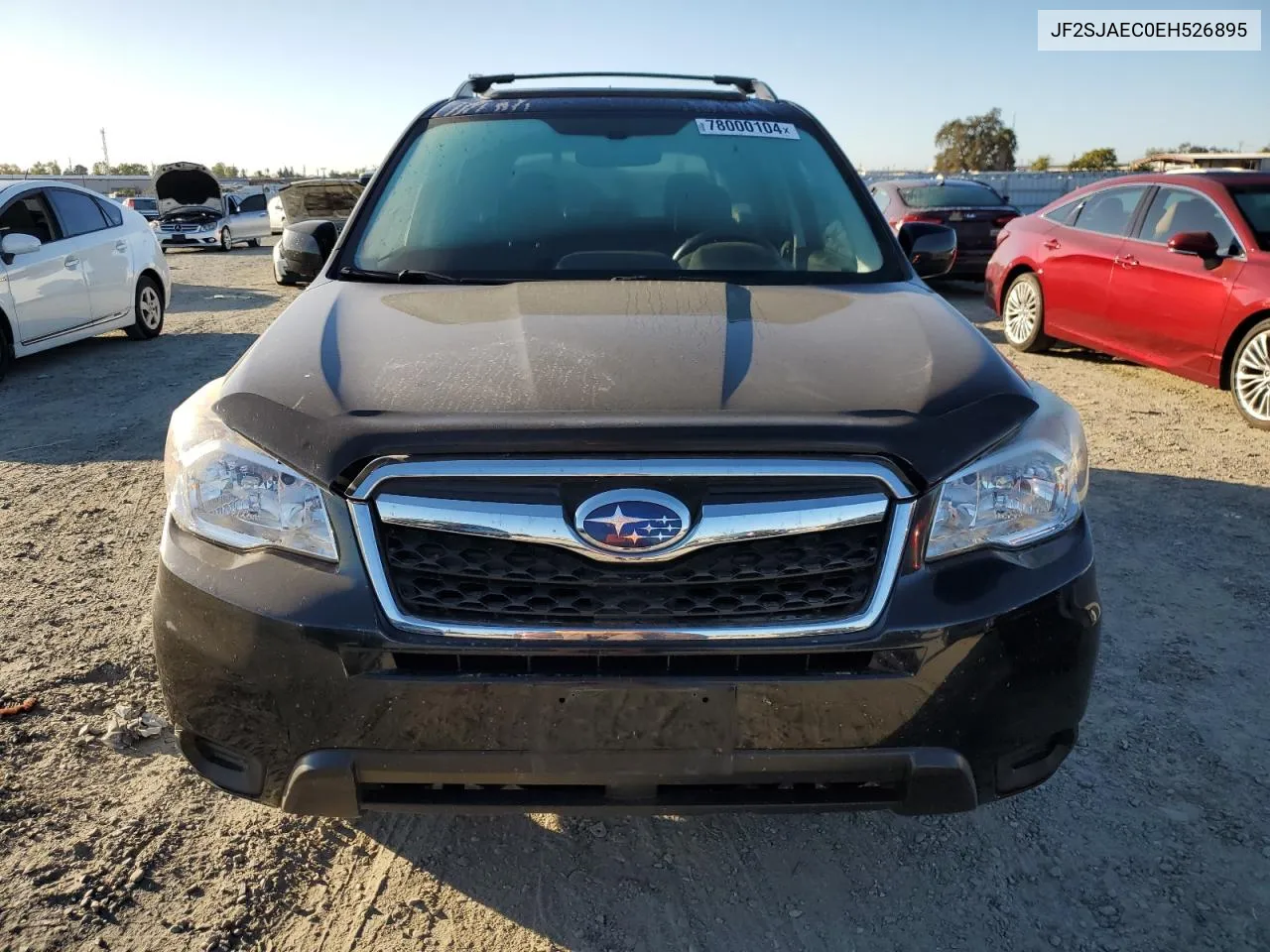 2014 Subaru Forester 2.5I Premium VIN: JF2SJAEC0EH526895 Lot: 78000104