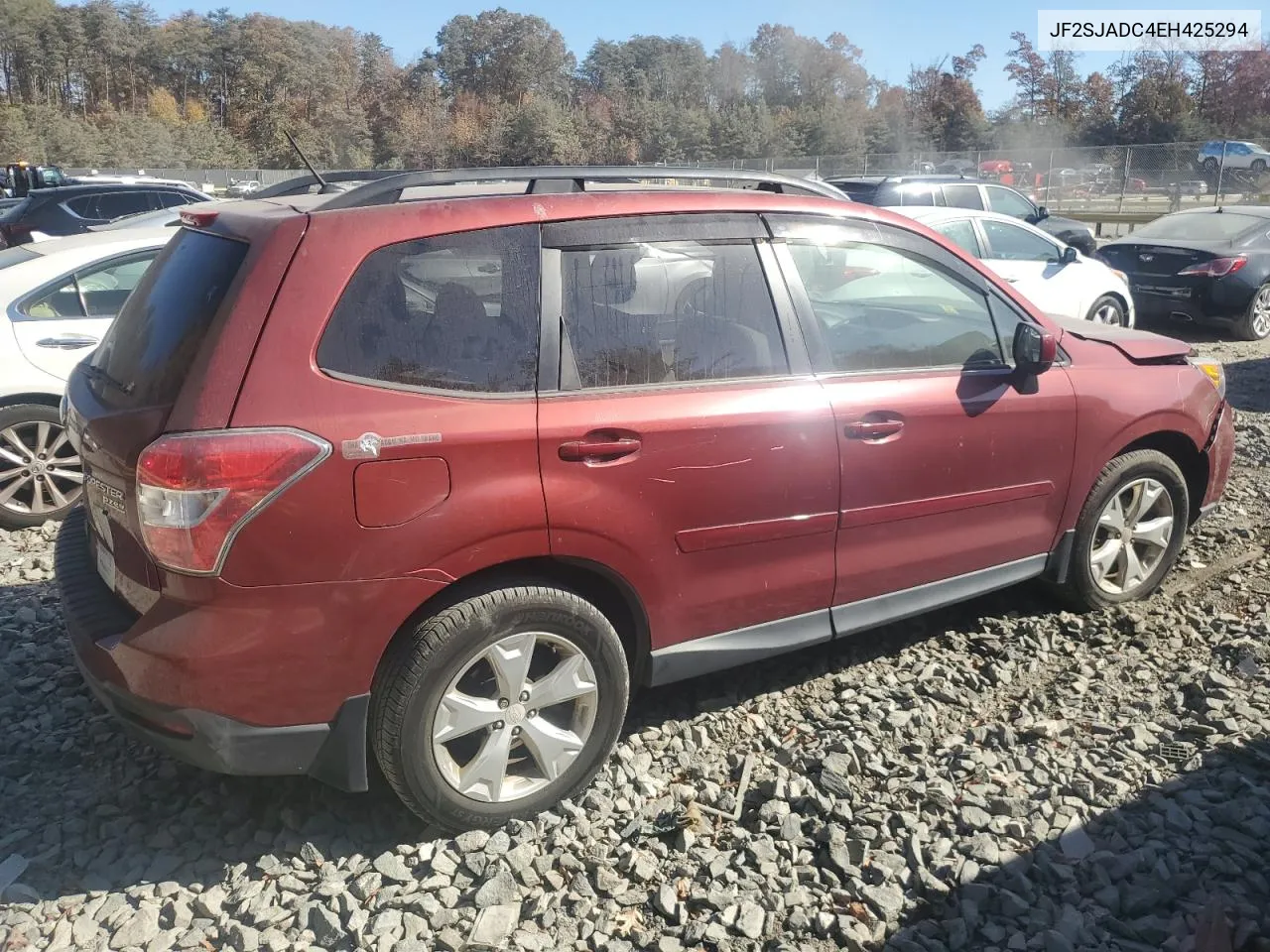 2014 Subaru Forester 2.5I Premium VIN: JF2SJADC4EH425294 Lot: 78049634