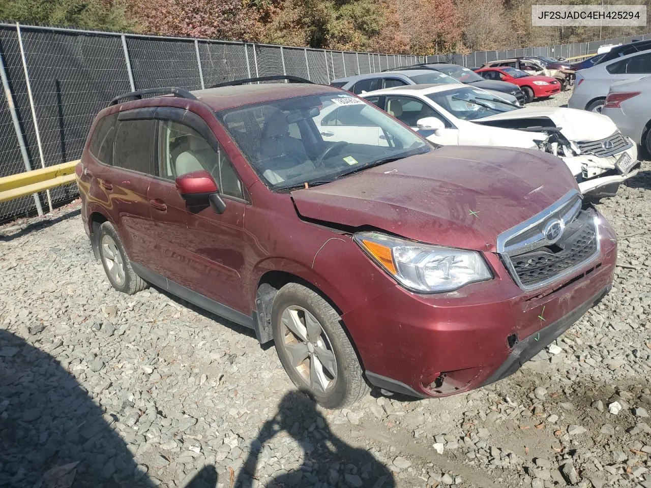 2014 Subaru Forester 2.5I Premium VIN: JF2SJADC4EH425294 Lot: 78049634