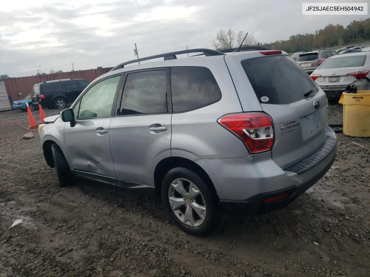 2014 Subaru Forester 2.5I Premium VIN: JF2SJAEC5EH504942 Lot: 78852874