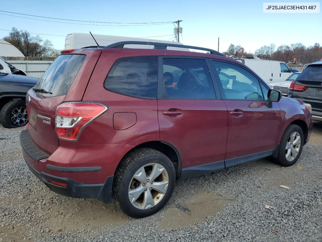 2014 Subaru Forester 2.5I Premium VIN: JF2SJAEC3EH431487 Lot: 78903474