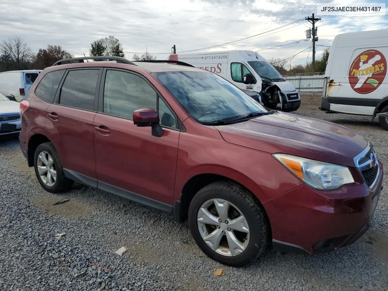 2014 Subaru Forester 2.5I Premium VIN: JF2SJAEC3EH431487 Lot: 78903474