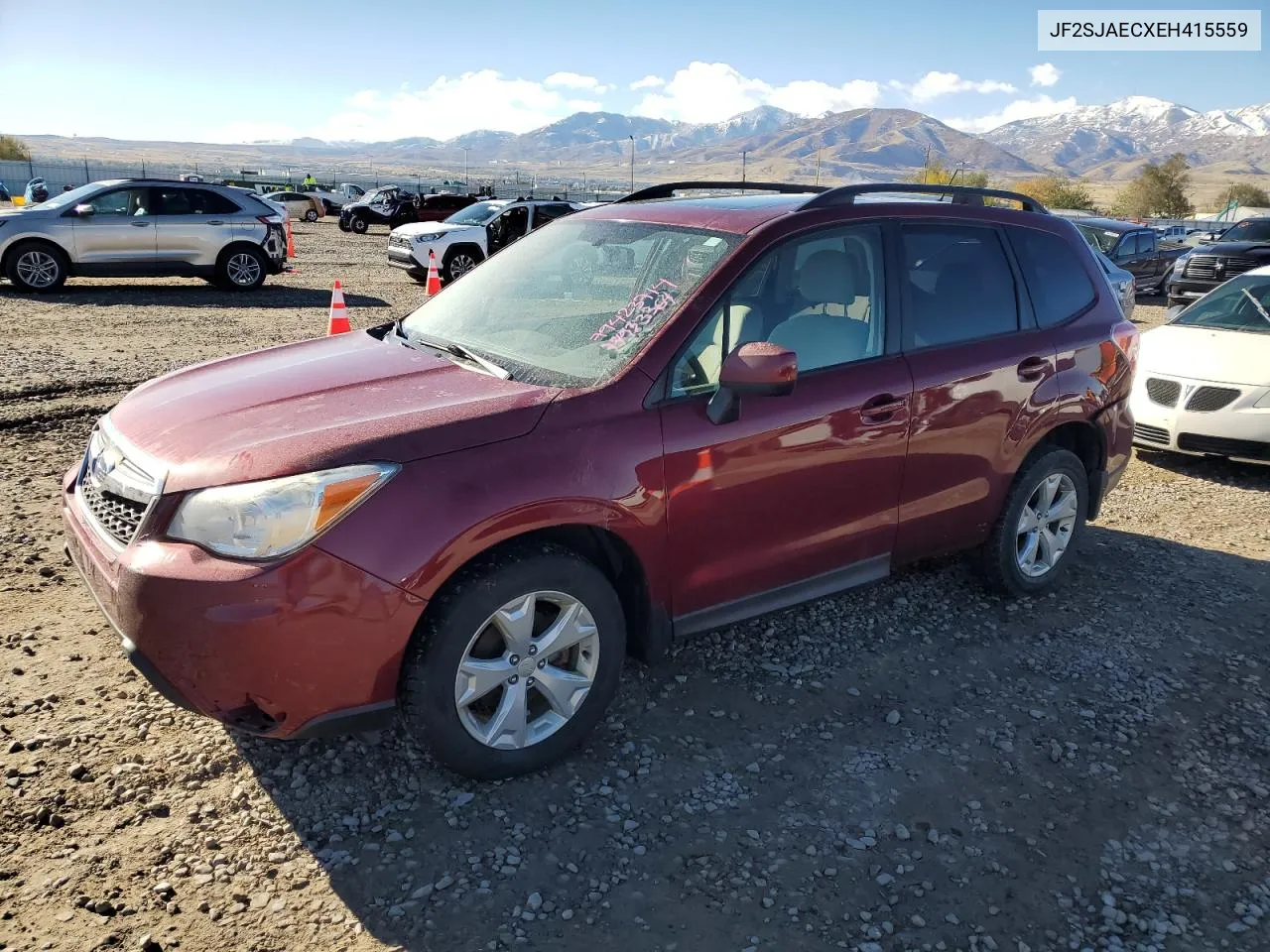 2014 Subaru Forester 2.5I Premium VIN: JF2SJAECXEH415559 Lot: 79423714