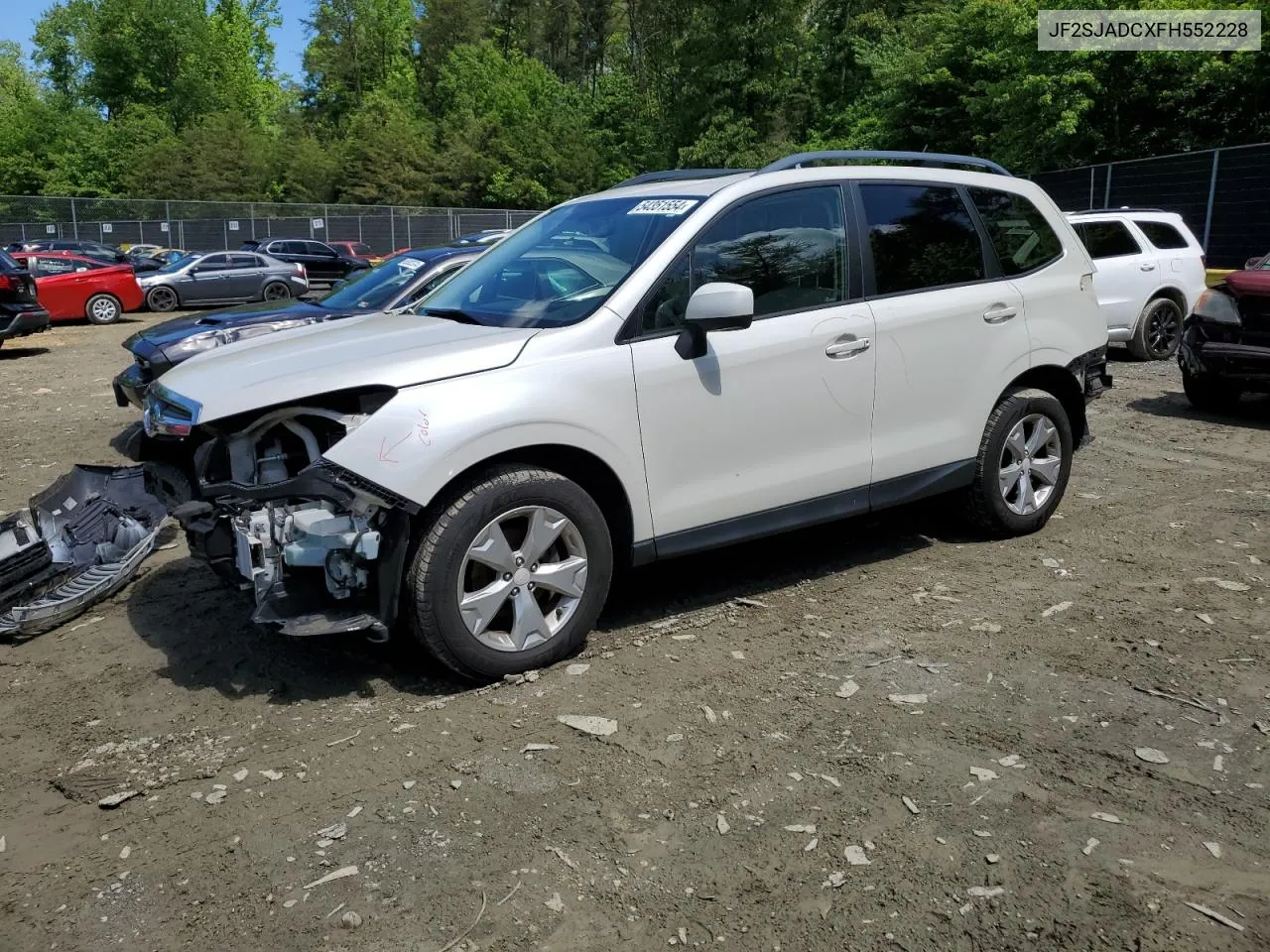 2015 Subaru Forester 2.5I Premium VIN: JF2SJADCXFH552228 Lot: 54351554