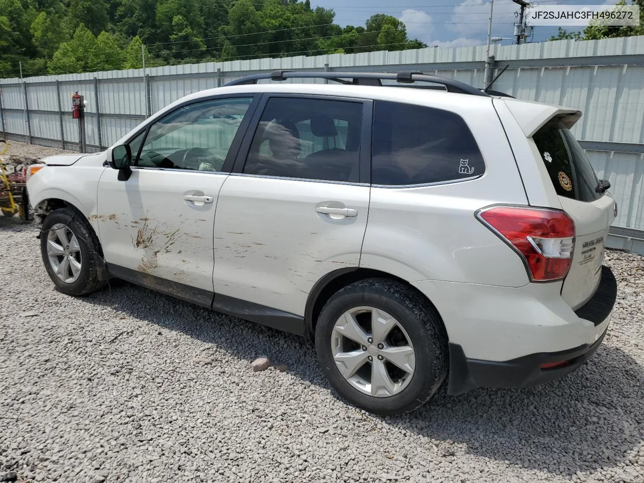 2015 Subaru Forester 2.5I Limited VIN: JF2SJAHC3FH496272 Lot: 55902584