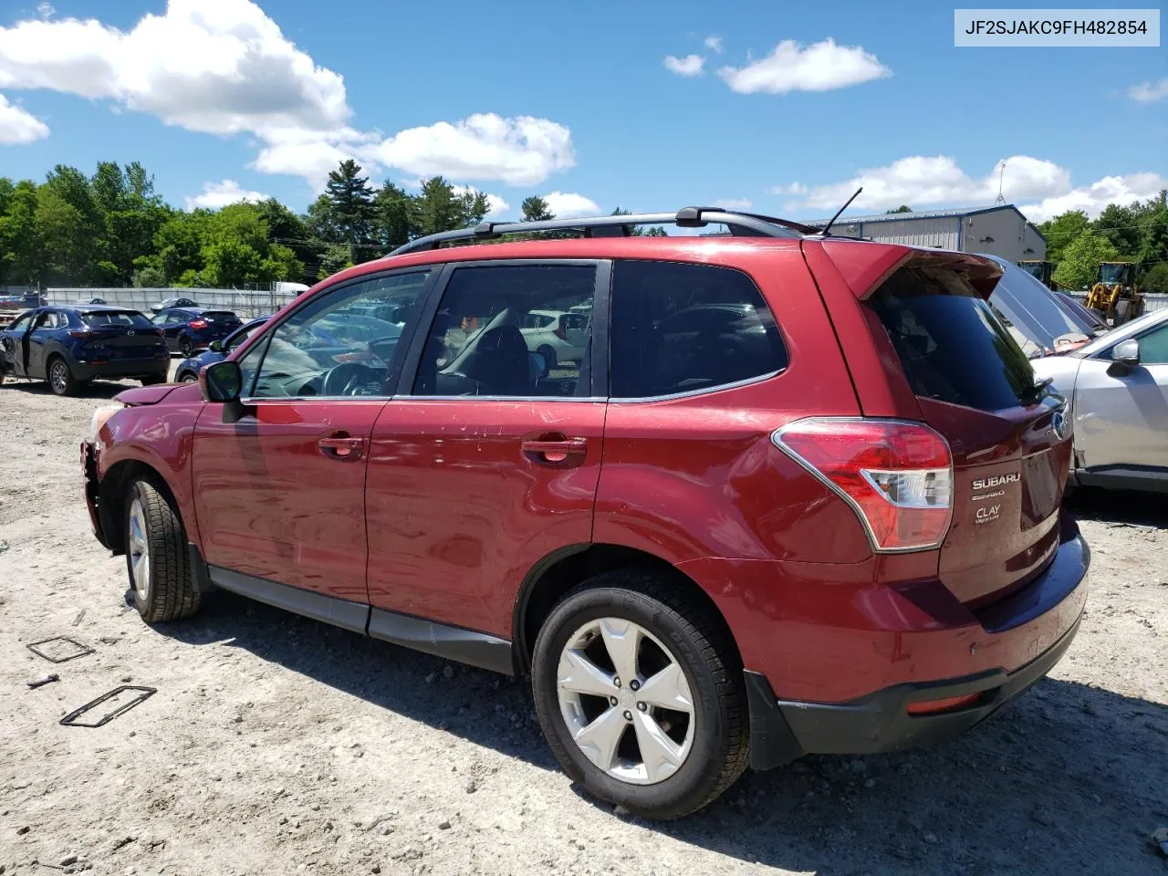 2015 Subaru Forester 2.5I Limited VIN: JF2SJAKC9FH482854 Lot: 58197284