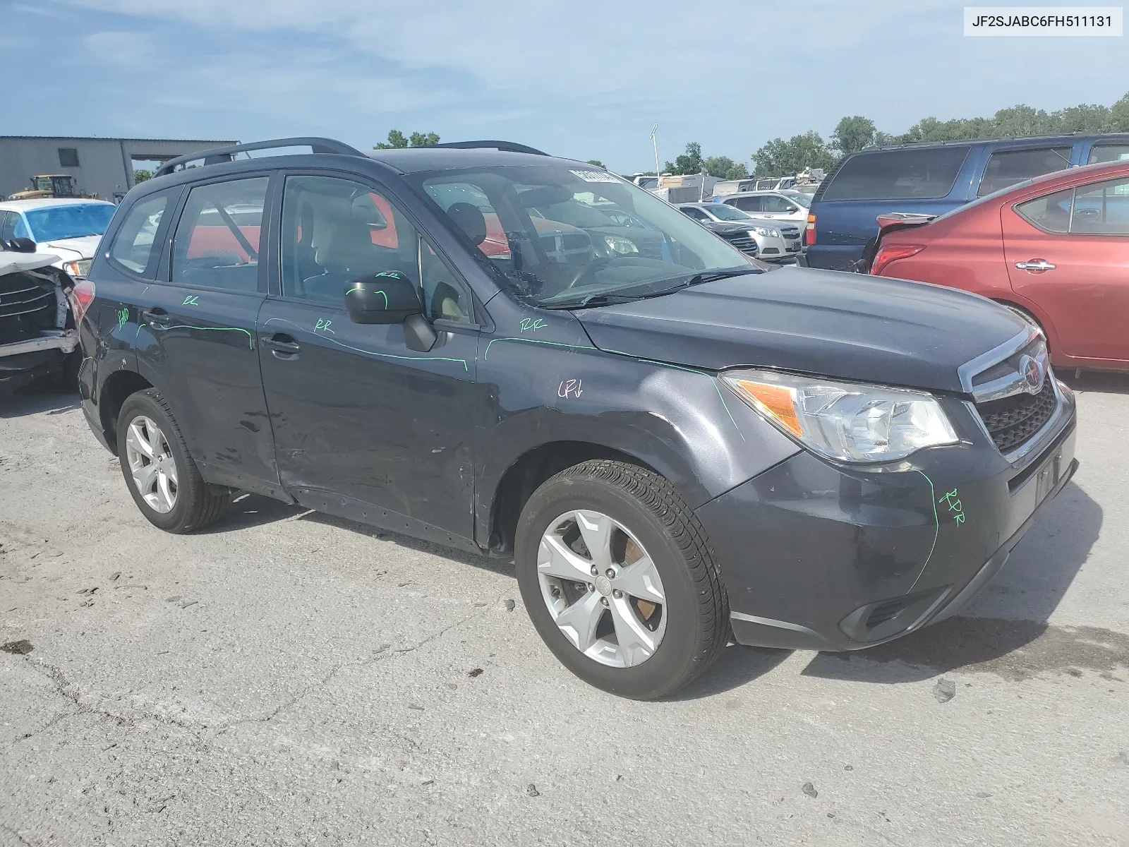 2015 Subaru Forester 2.5I VIN: JF2SJABC6FH511131 Lot: 58517734