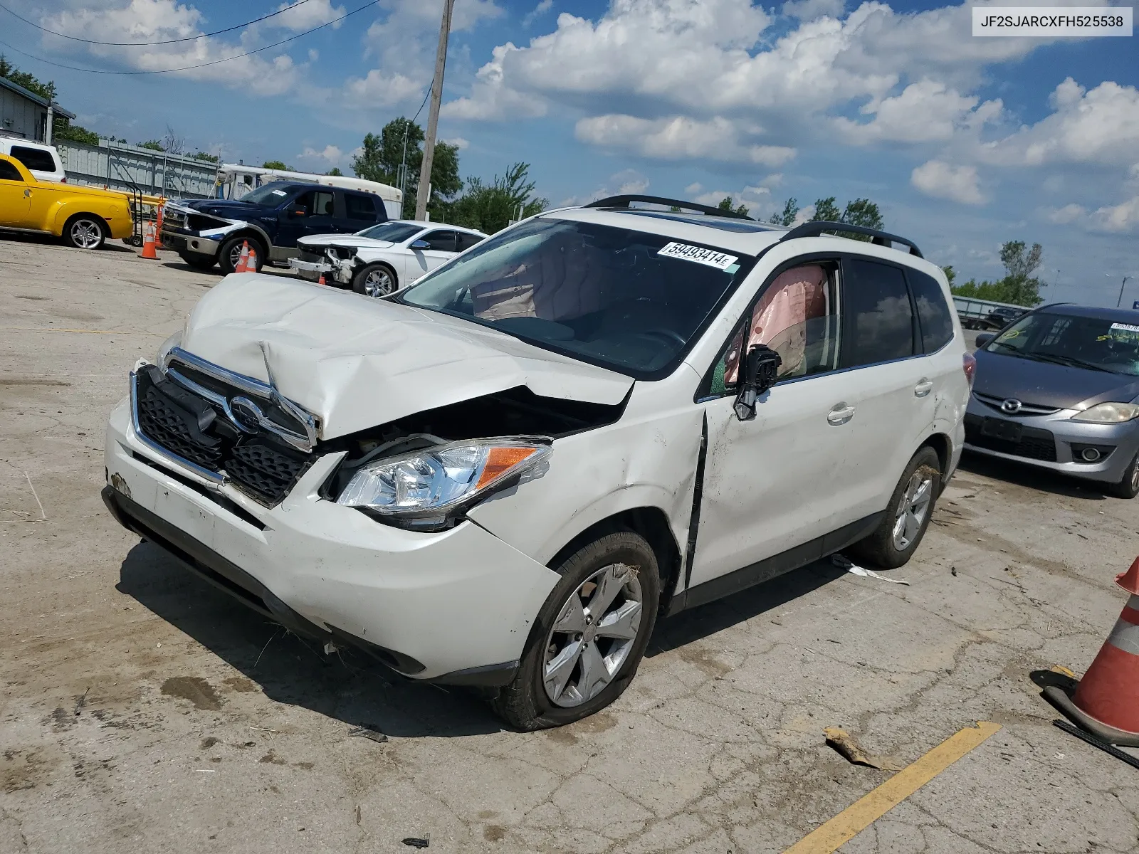 2015 Subaru Forester 2.5I Limited VIN: JF2SJARCXFH525538 Lot: 59493414