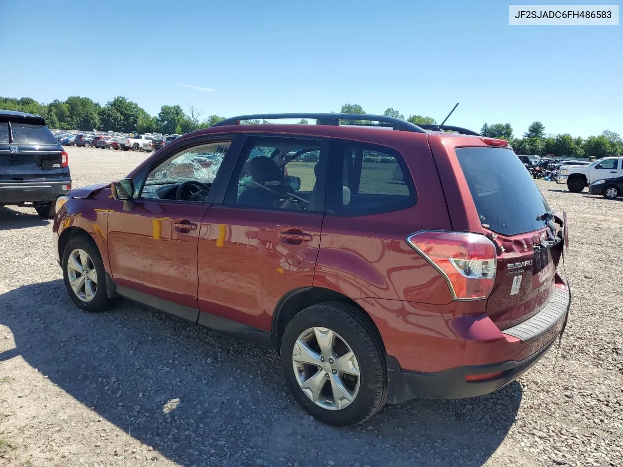 2015 Subaru Forester 2.5I Premium VIN: JF2SJADC6FH486583 Lot: 61104564