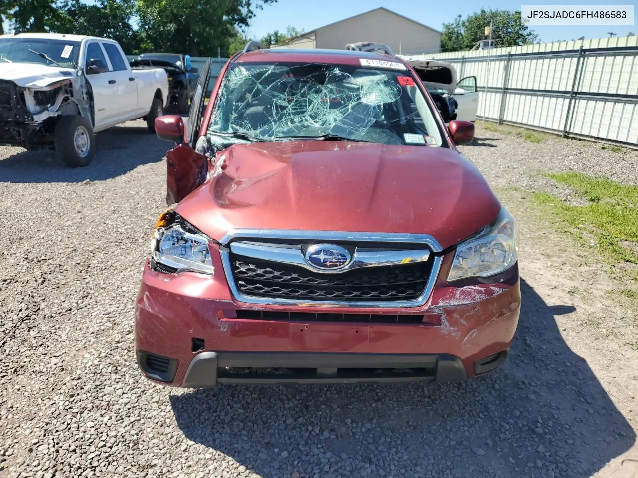 2015 Subaru Forester 2.5I Premium VIN: JF2SJADC6FH486583 Lot: 61104564