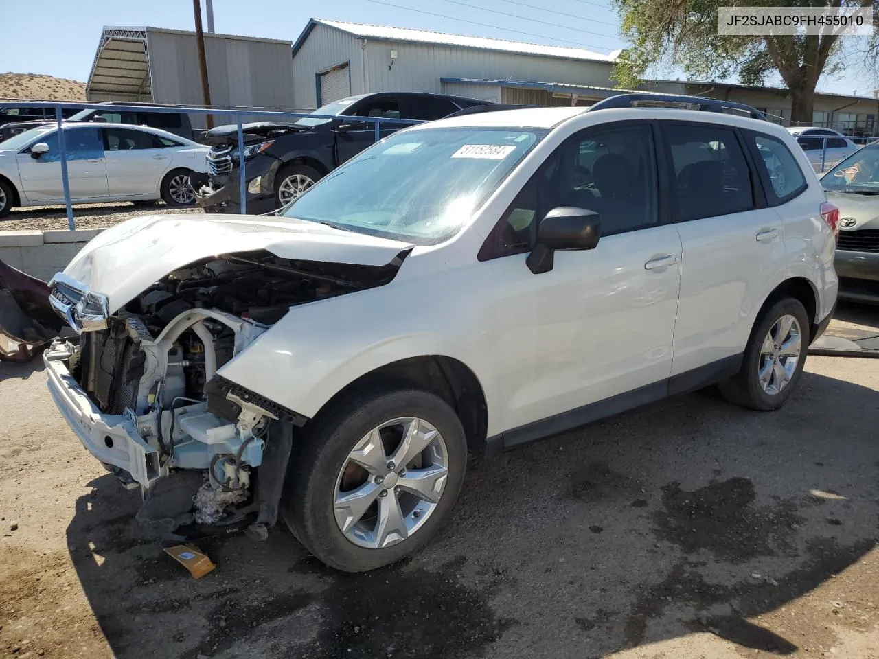 2015 Subaru Forester 2.5I VIN: JF2SJABC9FH455010 Lot: 61152584