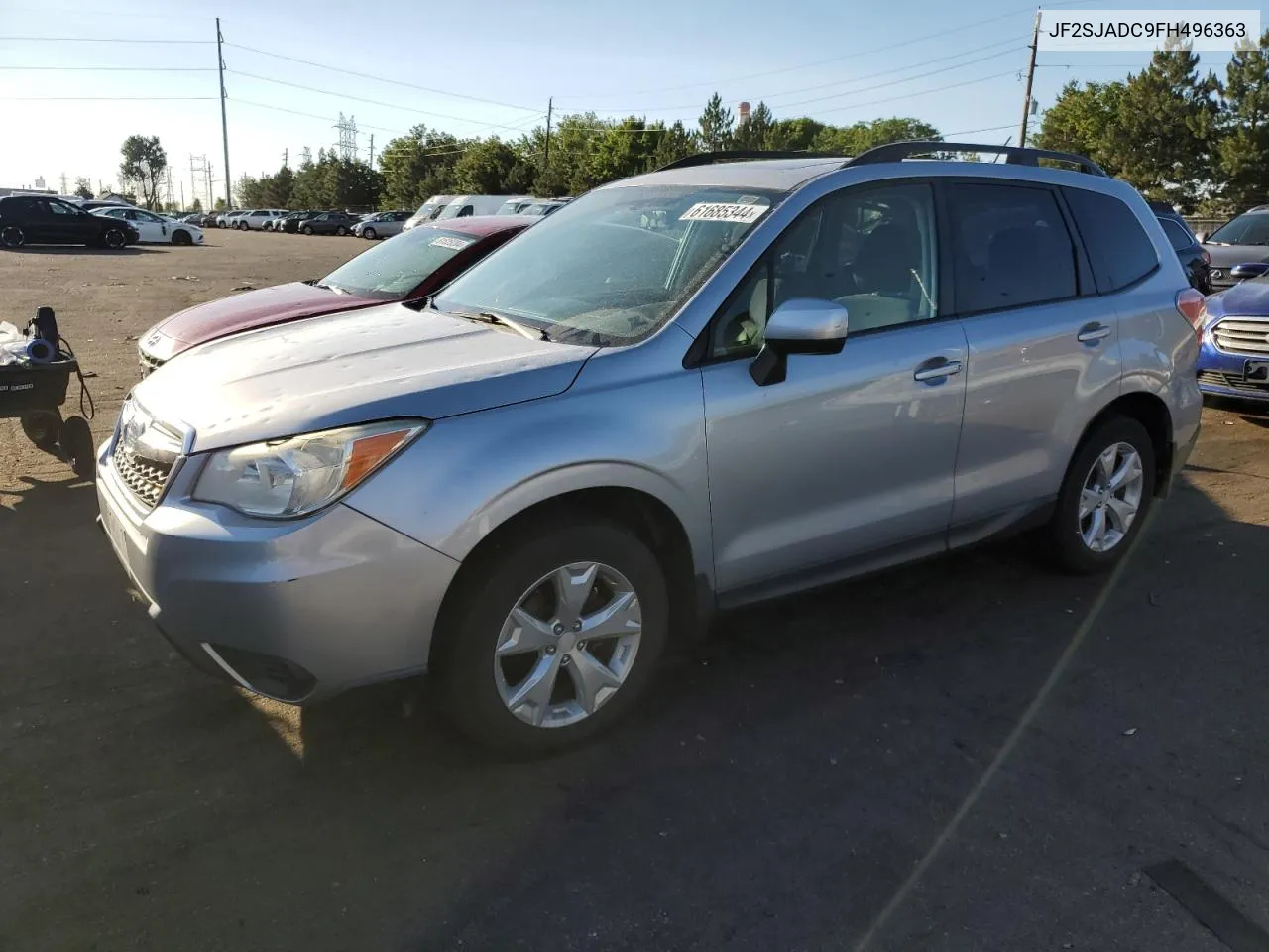 2015 Subaru Forester 2.5I Premium VIN: JF2SJADC9FH496363 Lot: 61685344