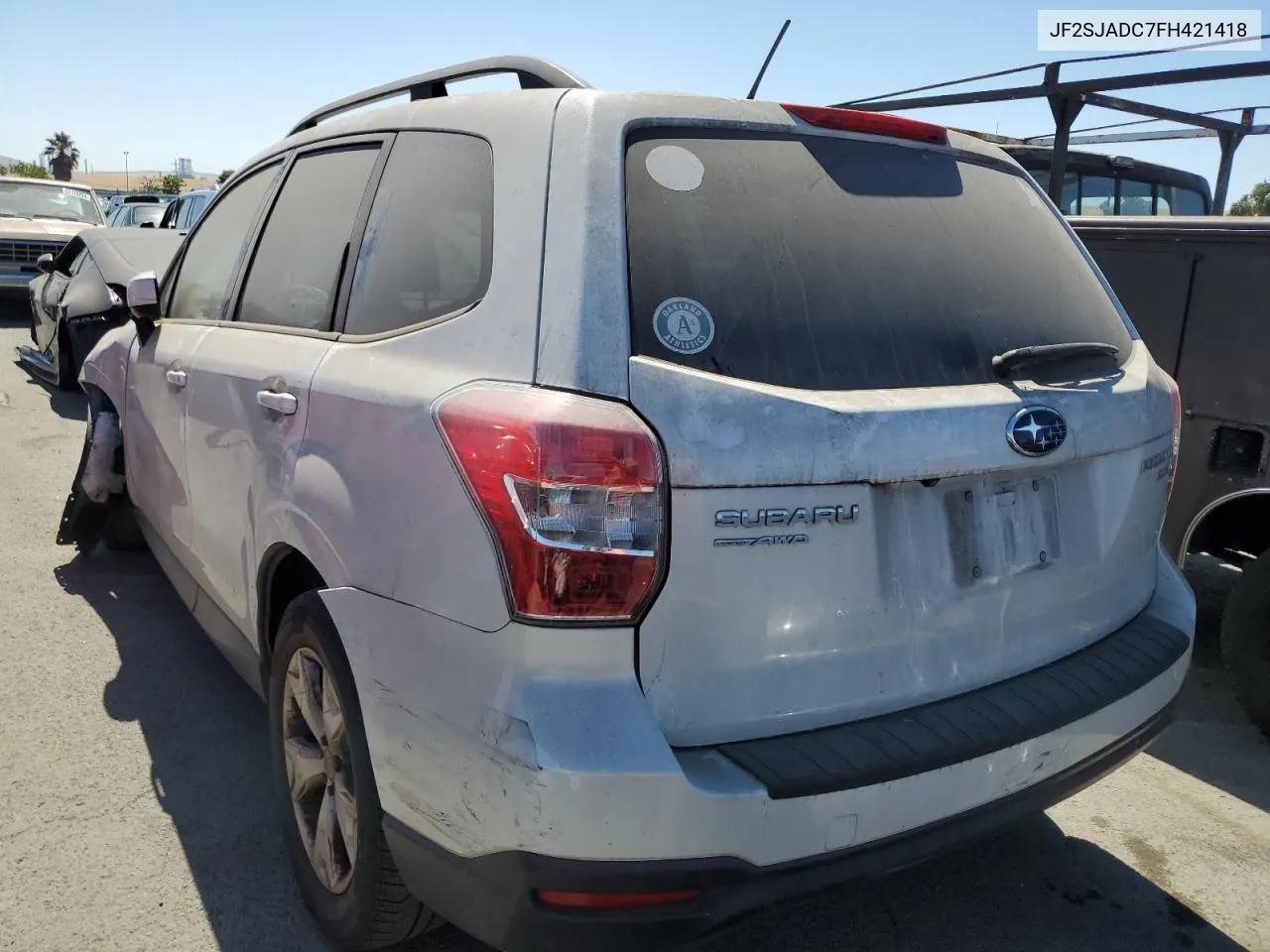 2015 Subaru Forester 2.5I Premium VIN: JF2SJADC7FH421418 Lot: 61868324