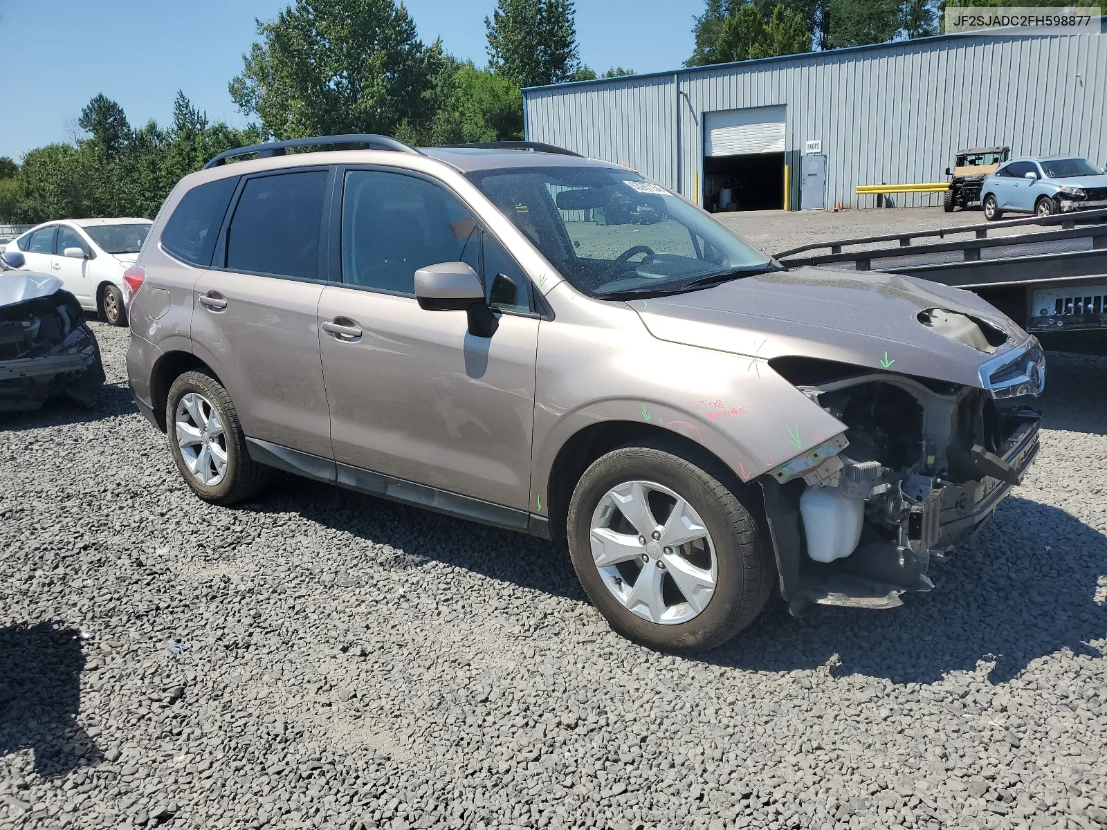 2015 Subaru Forester 2.5I Premium VIN: JF2SJADC2FH598877 Lot: 63267154