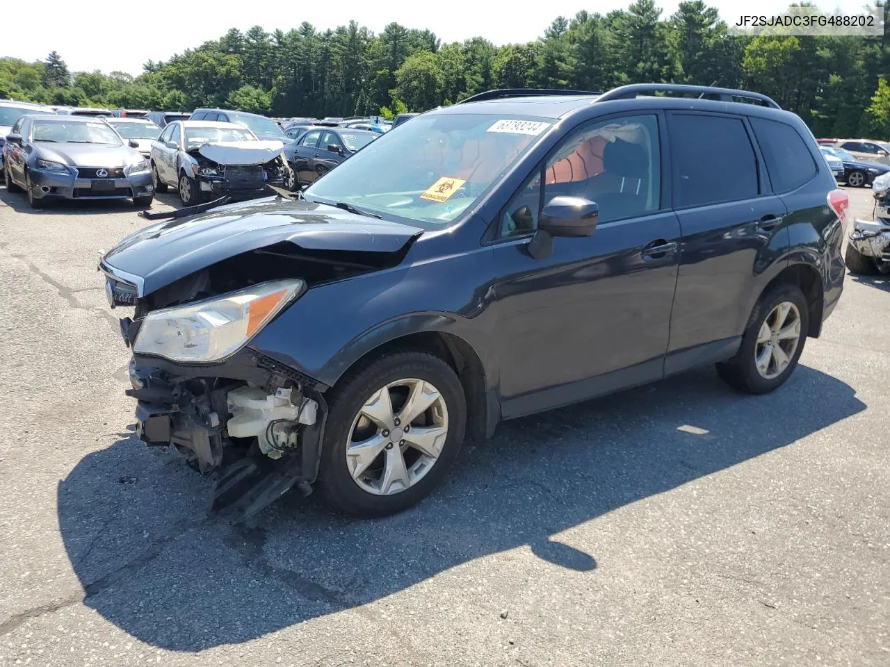 2015 Subaru Forester 2.5I Premium VIN: JF2SJADC3FG488202 Lot: 63793244