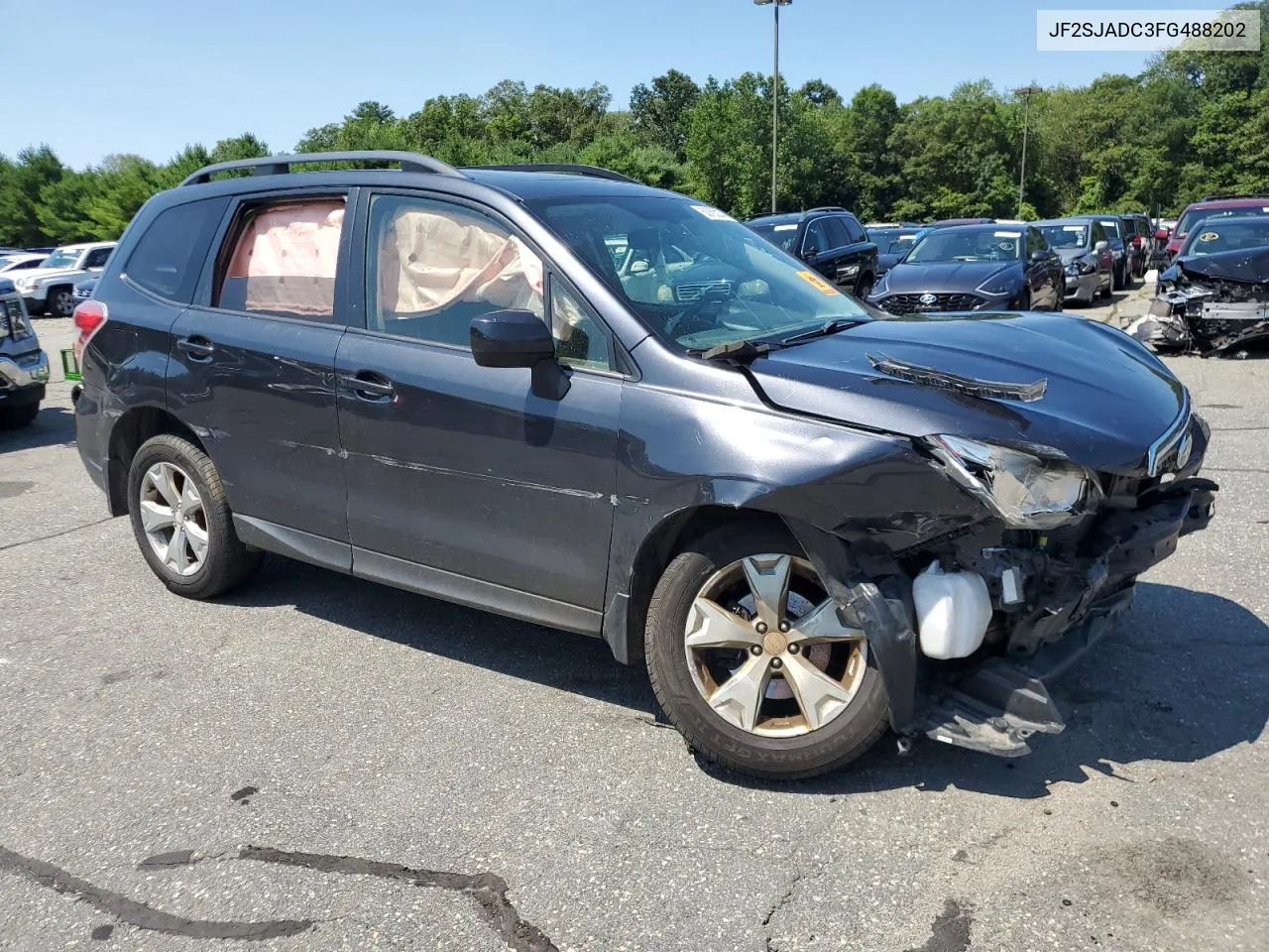 2015 Subaru Forester 2.5I Premium VIN: JF2SJADC3FG488202 Lot: 63793244