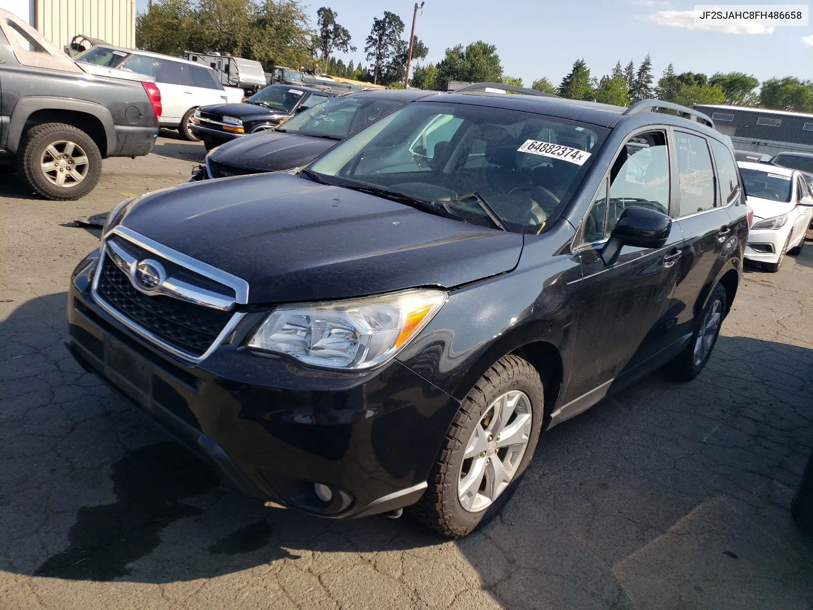 2015 Subaru Forester 2.5I Limited VIN: JF2SJAHC8FH486658 Lot: 64882374