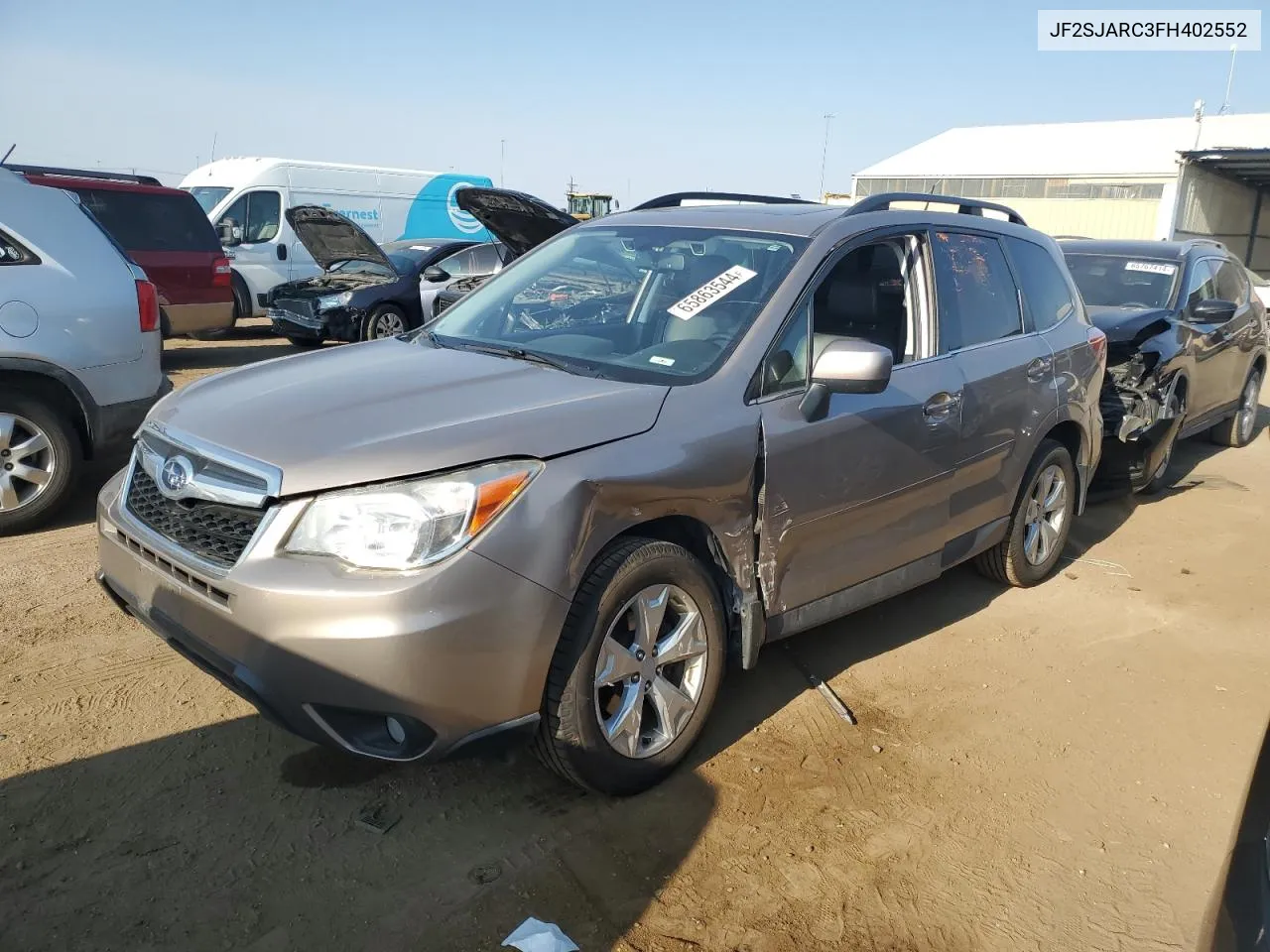 2015 Subaru Forester 2.5I Limited VIN: JF2SJARC3FH402552 Lot: 65863544