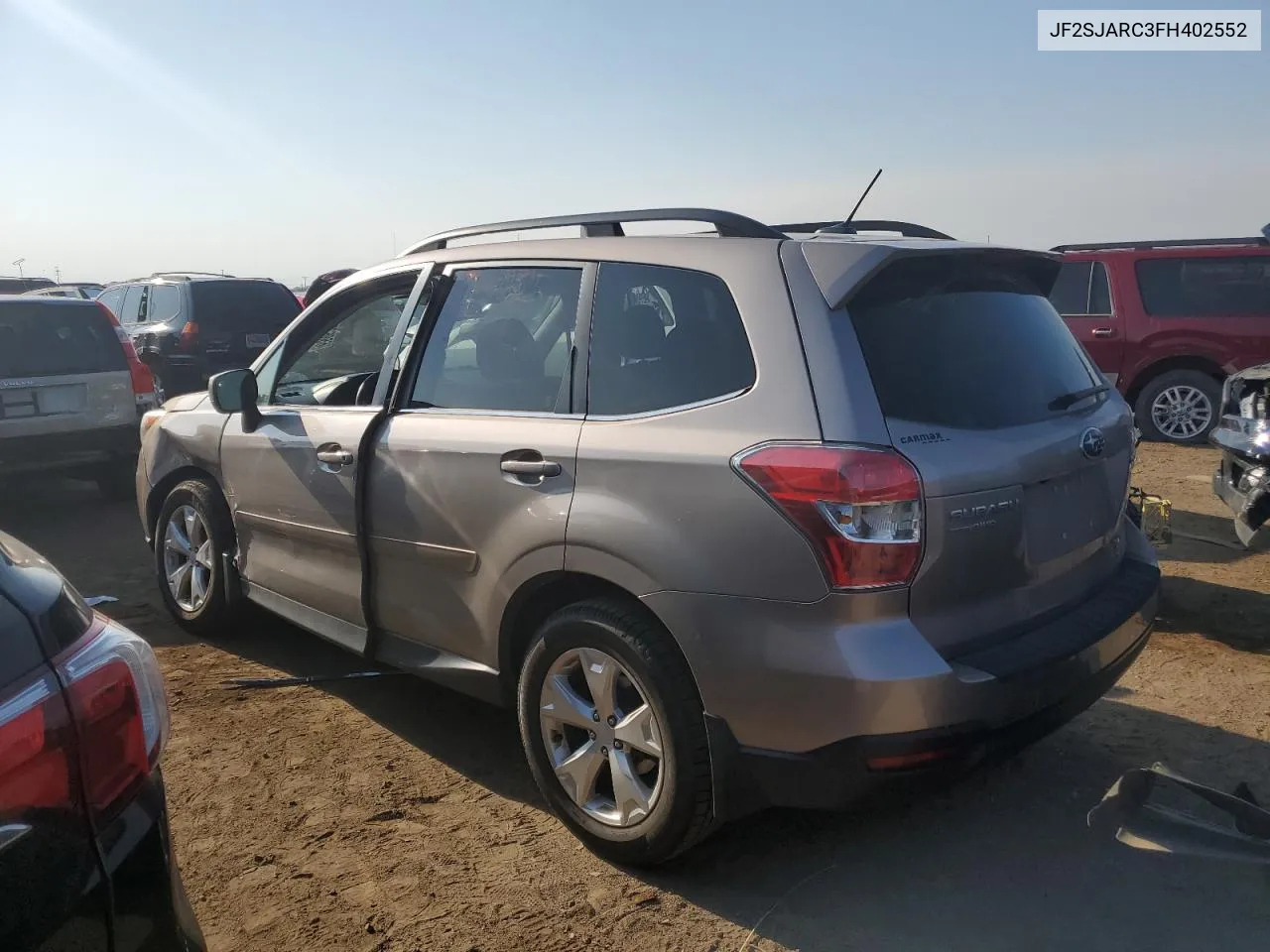 JF2SJARC3FH402552 2015 Subaru Forester 2.5I Limited