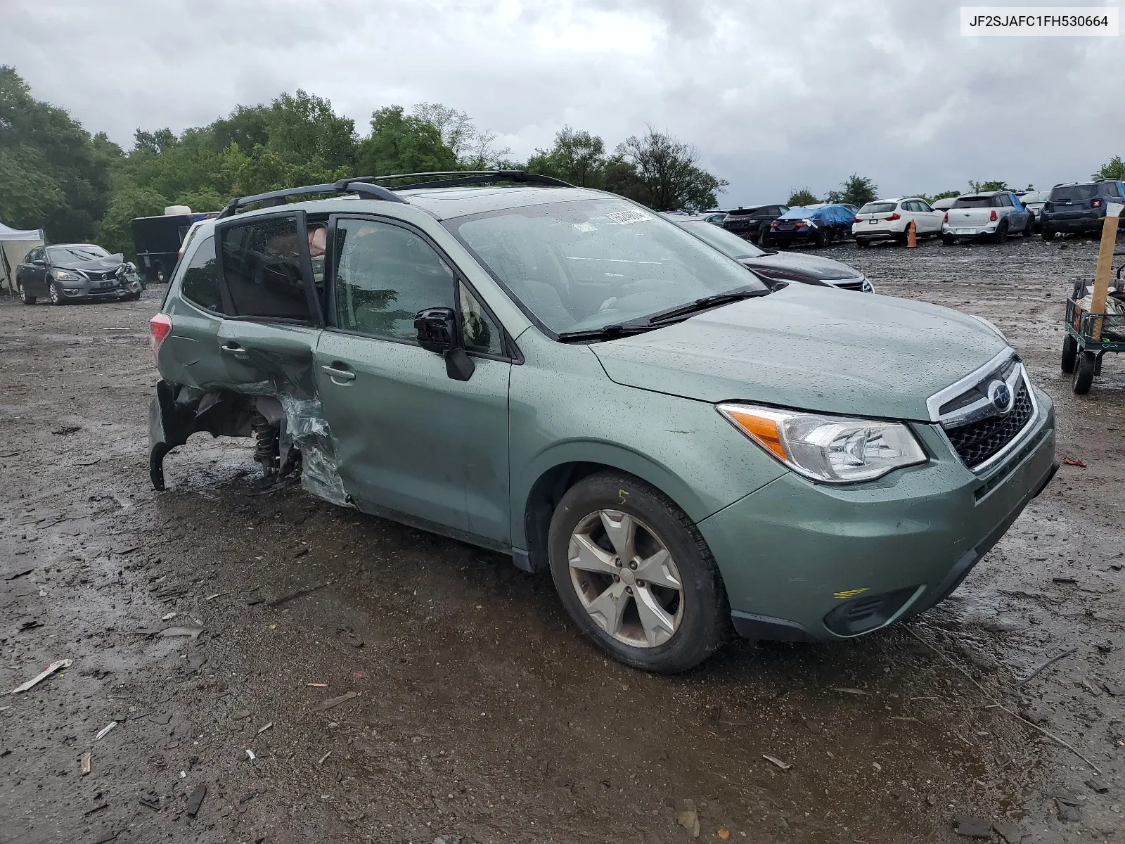 2015 Subaru Forester 2.5I Premium VIN: JF2SJAFC1FH530664 Lot: 66249874