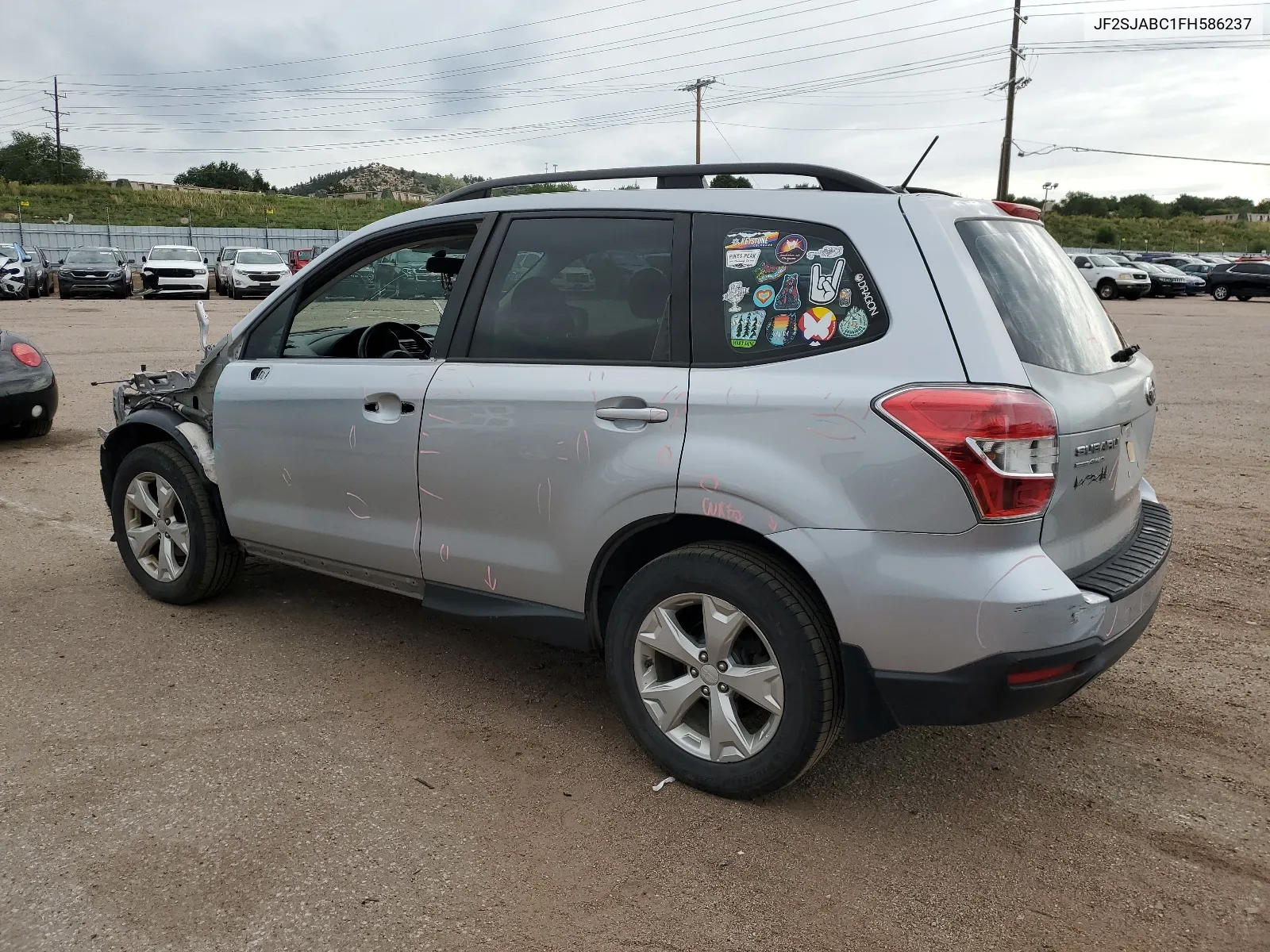 2015 Subaru Forester 2.5I VIN: JF2SJABC1FH586237 Lot: 66625844