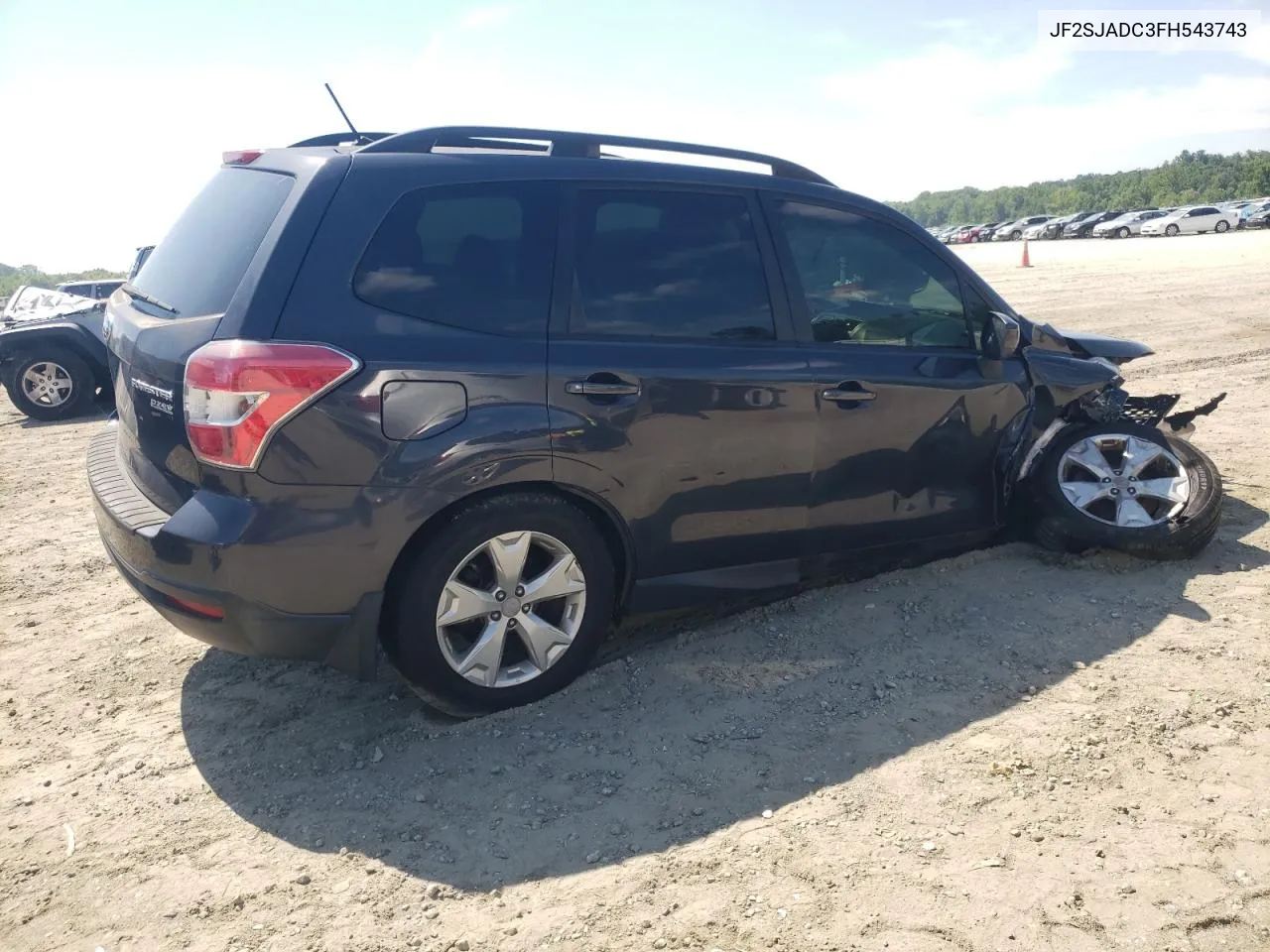 2015 Subaru Forester 2.5I Premium VIN: JF2SJADC3FH543743 Lot: 66665544