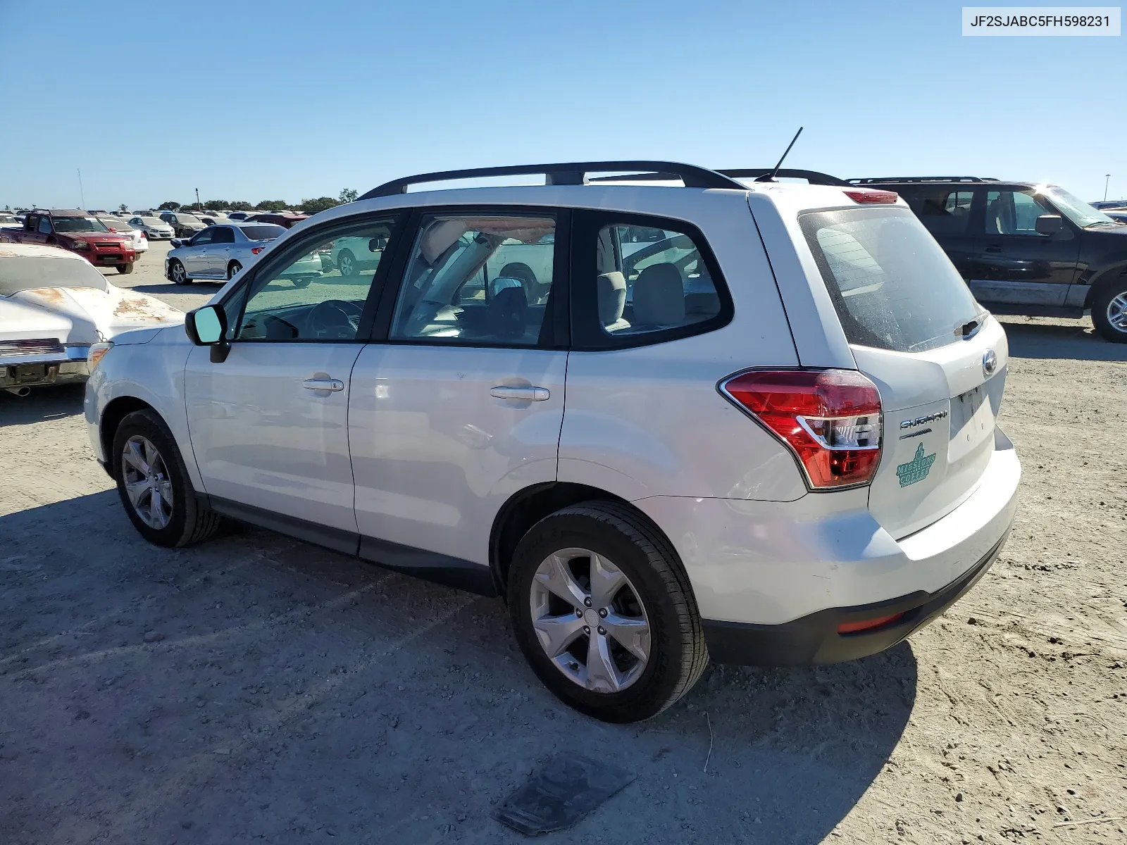 2015 Subaru Forester 2.5I VIN: JF2SJABC5FH598231 Lot: 67357284