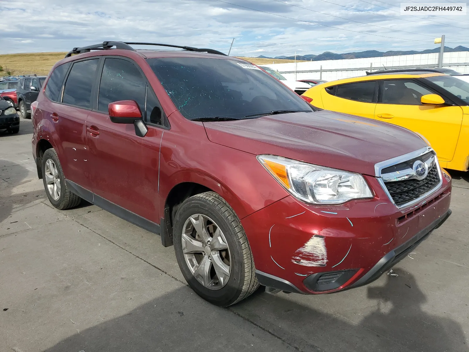 2015 Subaru Forester 2.5I Premium VIN: JF2SJADC2FH449742 Lot: 67966984