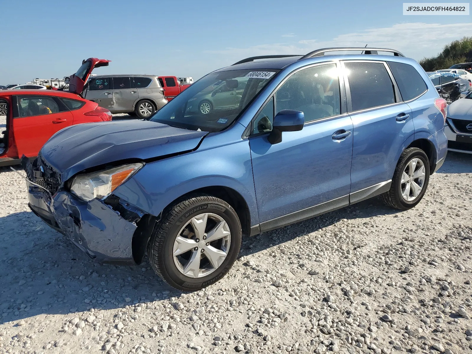 2015 Subaru Forester 2.5I Premium VIN: JF2SJADC9FH464822 Lot: 68046154