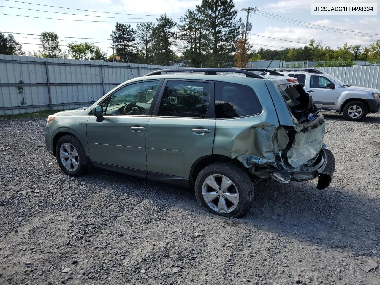 2015 Subaru Forester 2.5I Premium VIN: JF2SJADC1FH498334 Lot: 70052384