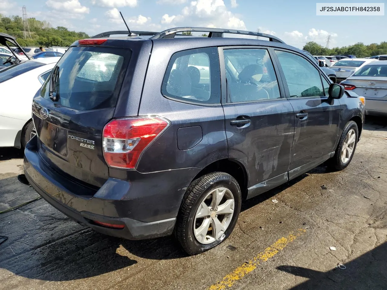 2015 Subaru Forester 2.5I VIN: JF2SJABC1FH842358 Lot: 70090154