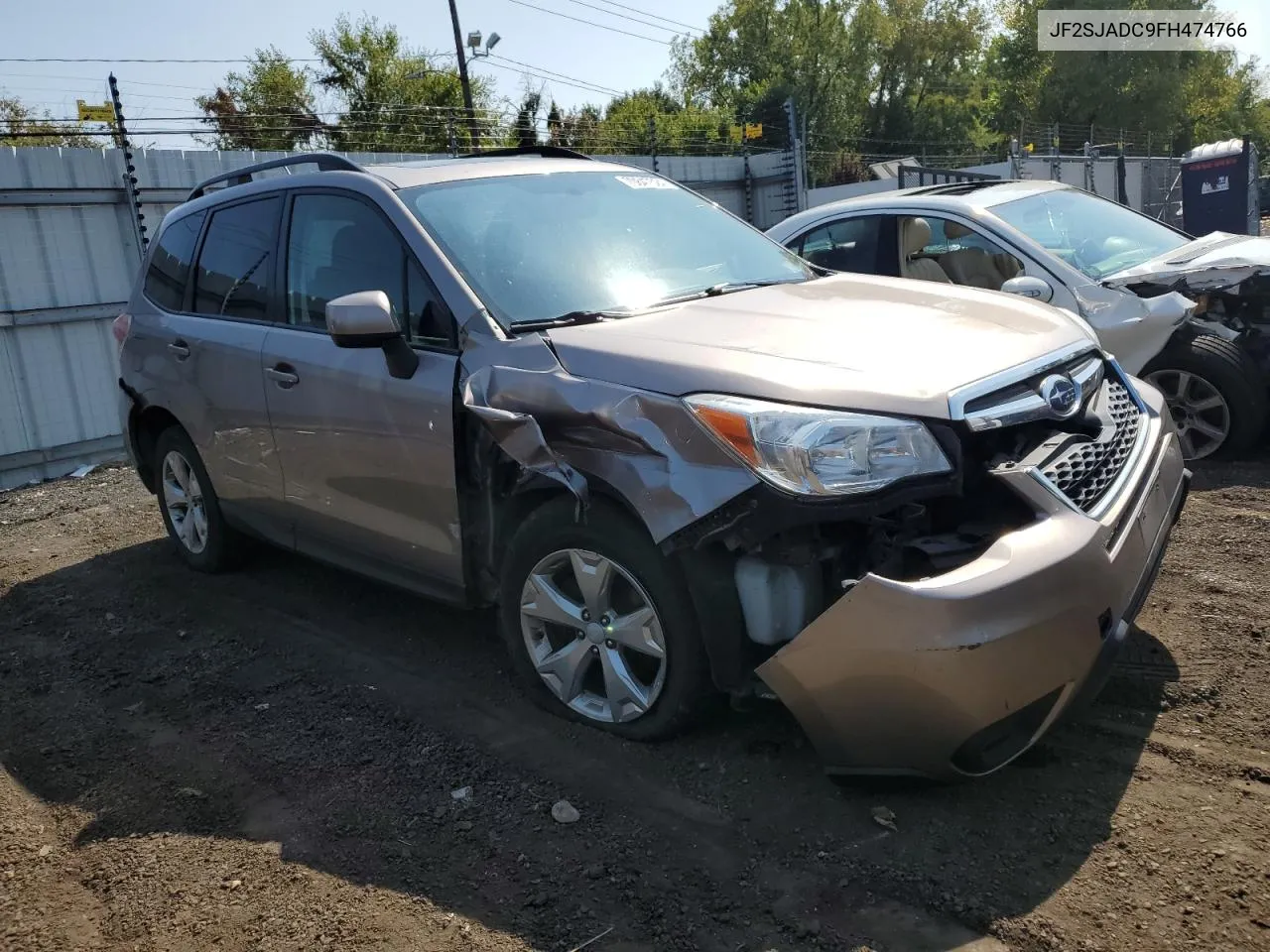 2015 Subaru Forester 2.5I Premium VIN: JF2SJADC9FH474766 Lot: 70847524