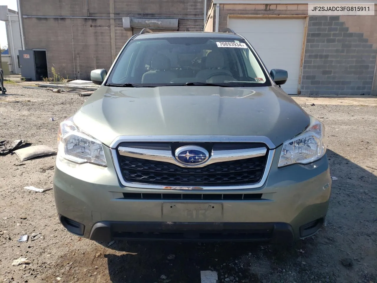 JF2SJADC3FG815911 2015 Subaru Forester 2.5I Premium