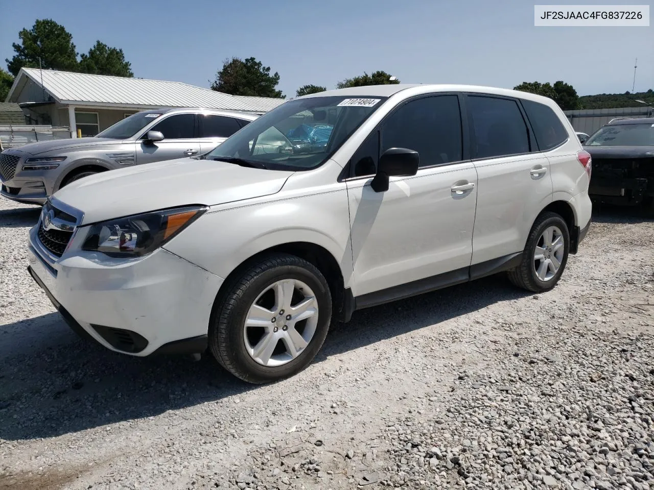 2015 Subaru Forester 2.5I VIN: JF2SJAAC4FG837226 Lot: 71074904