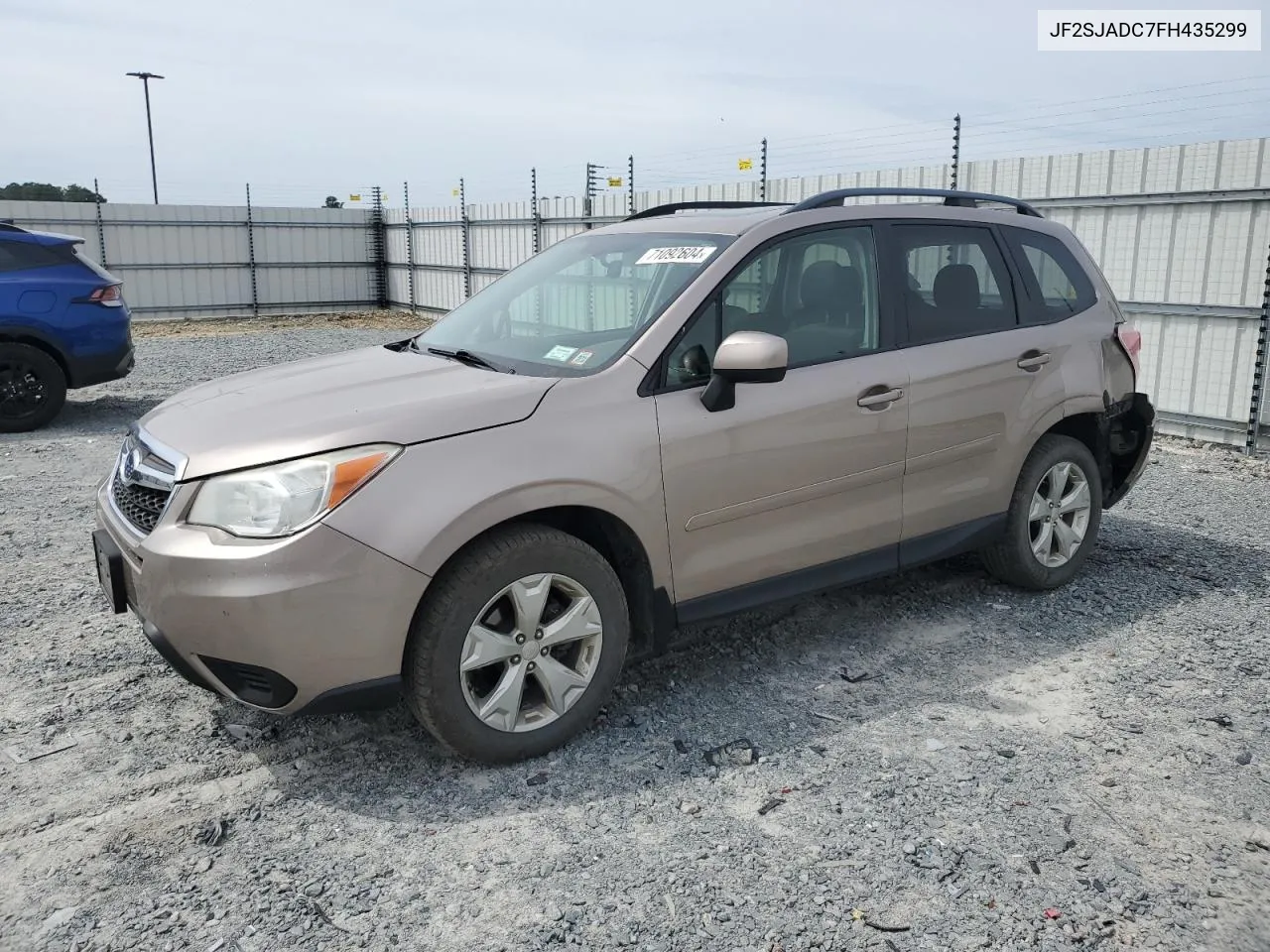 2015 Subaru Forester 2.5I Premium VIN: JF2SJADC7FH435299 Lot: 71092604