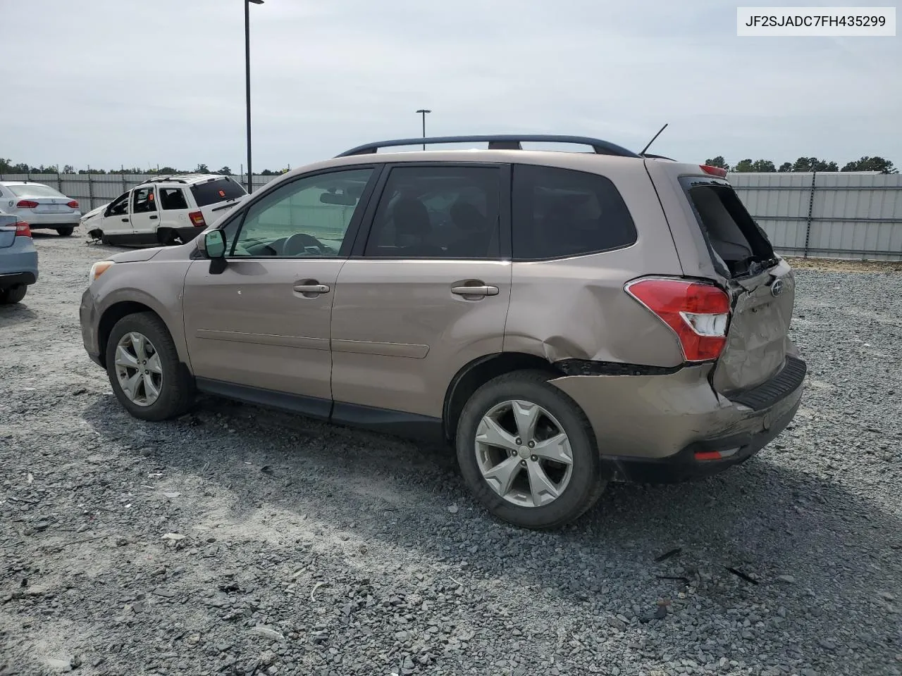 2015 Subaru Forester 2.5I Premium VIN: JF2SJADC7FH435299 Lot: 71092604