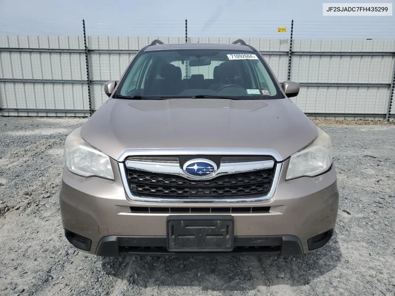 JF2SJADC7FH435299 2015 Subaru Forester 2.5I Premium