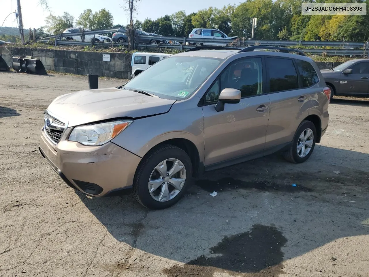 2015 Subaru Forester 2.5I Premium VIN: JF2SJADC6FH408398 Lot: 71099964