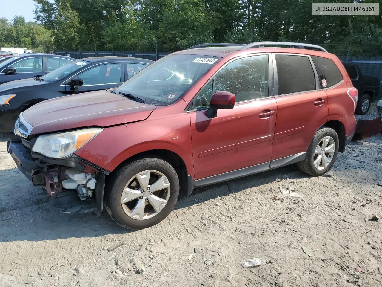 2015 Subaru Forester 2.5I Premium VIN: JF2SJADC8FH446361 Lot: 71431944