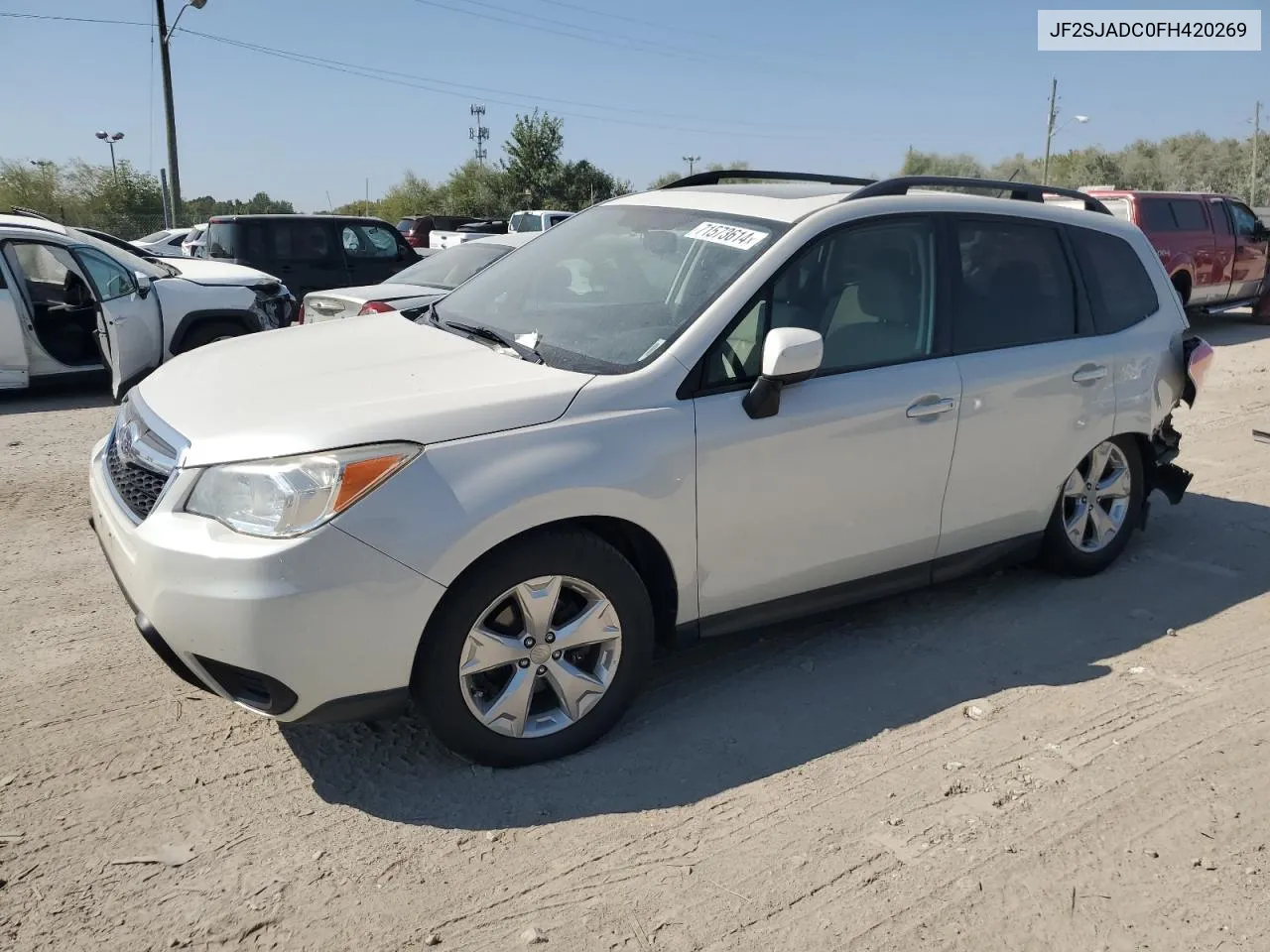 2015 Subaru Forester 2.5I Premium VIN: JF2SJADC0FH420269 Lot: 71573614