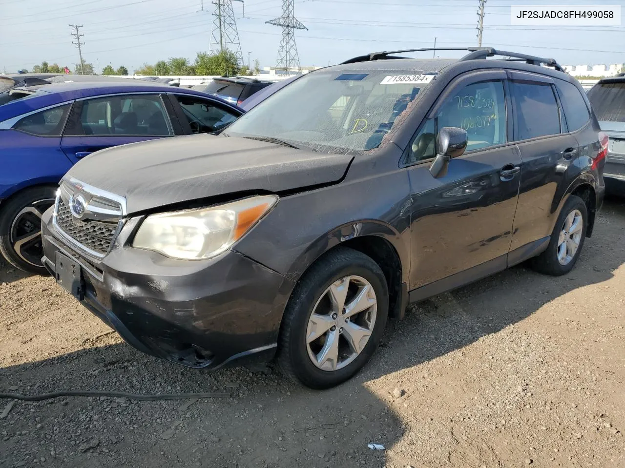 2015 Subaru Forester 2.5I Premium VIN: JF2SJADC8FH499058 Lot: 71585384