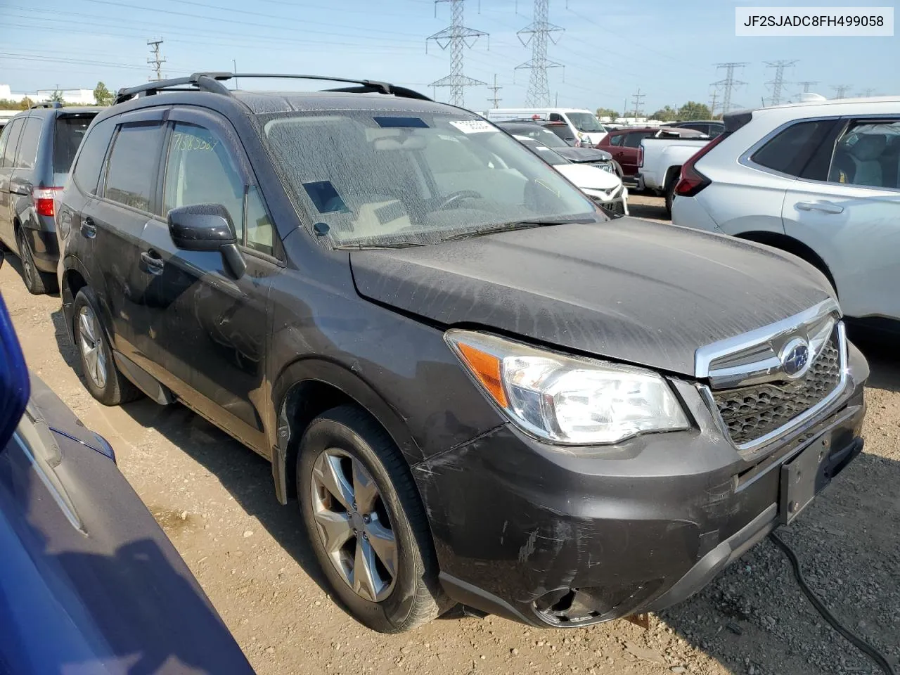 2015 Subaru Forester 2.5I Premium VIN: JF2SJADC8FH499058 Lot: 71585384