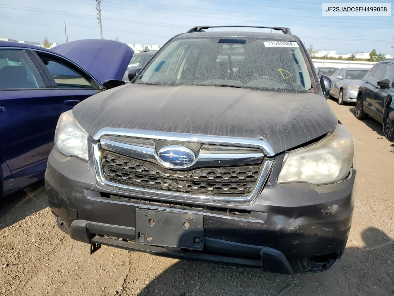 2015 Subaru Forester 2.5I Premium VIN: JF2SJADC8FH499058 Lot: 71585384